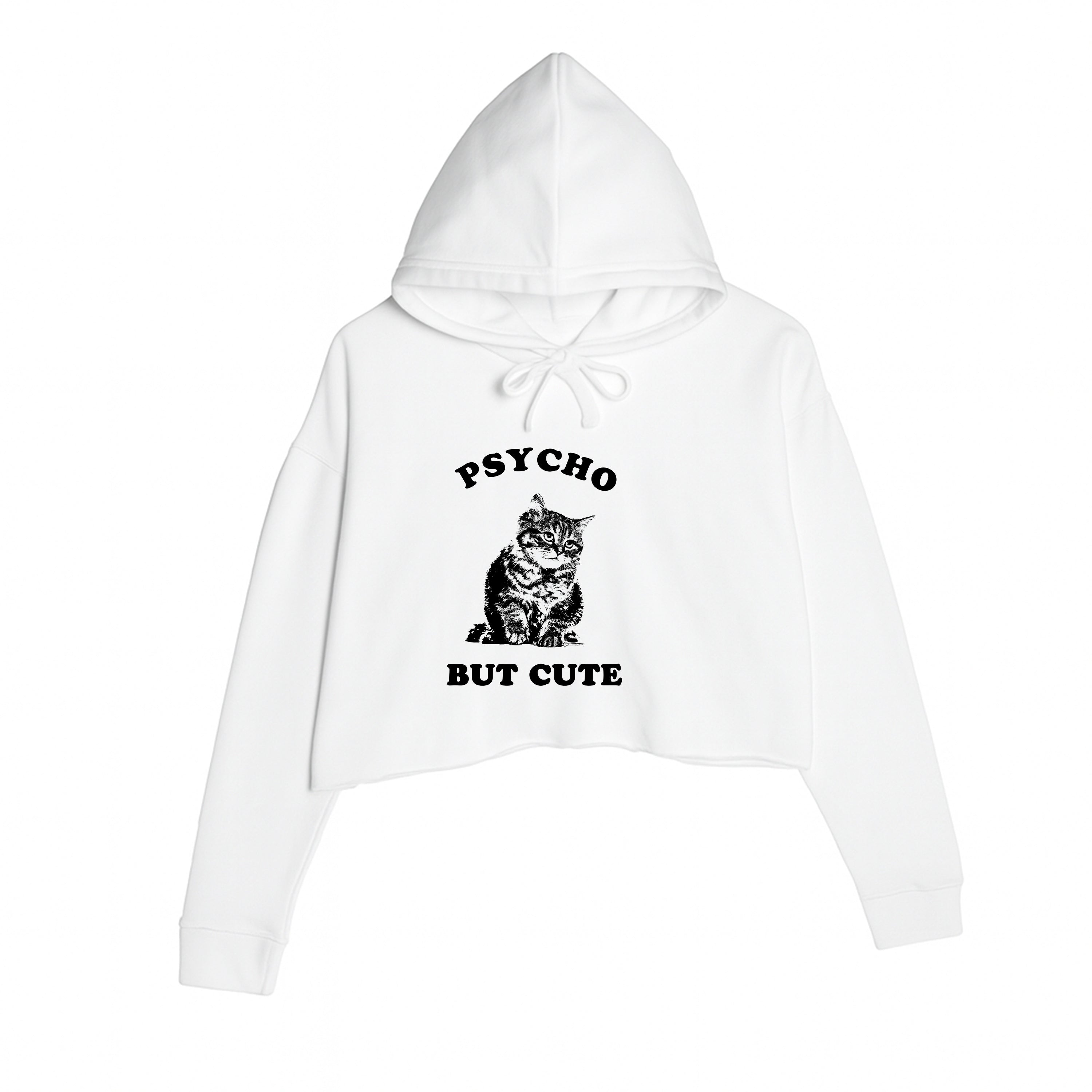 Women's | Cute But Psycho | Crop Hoodie