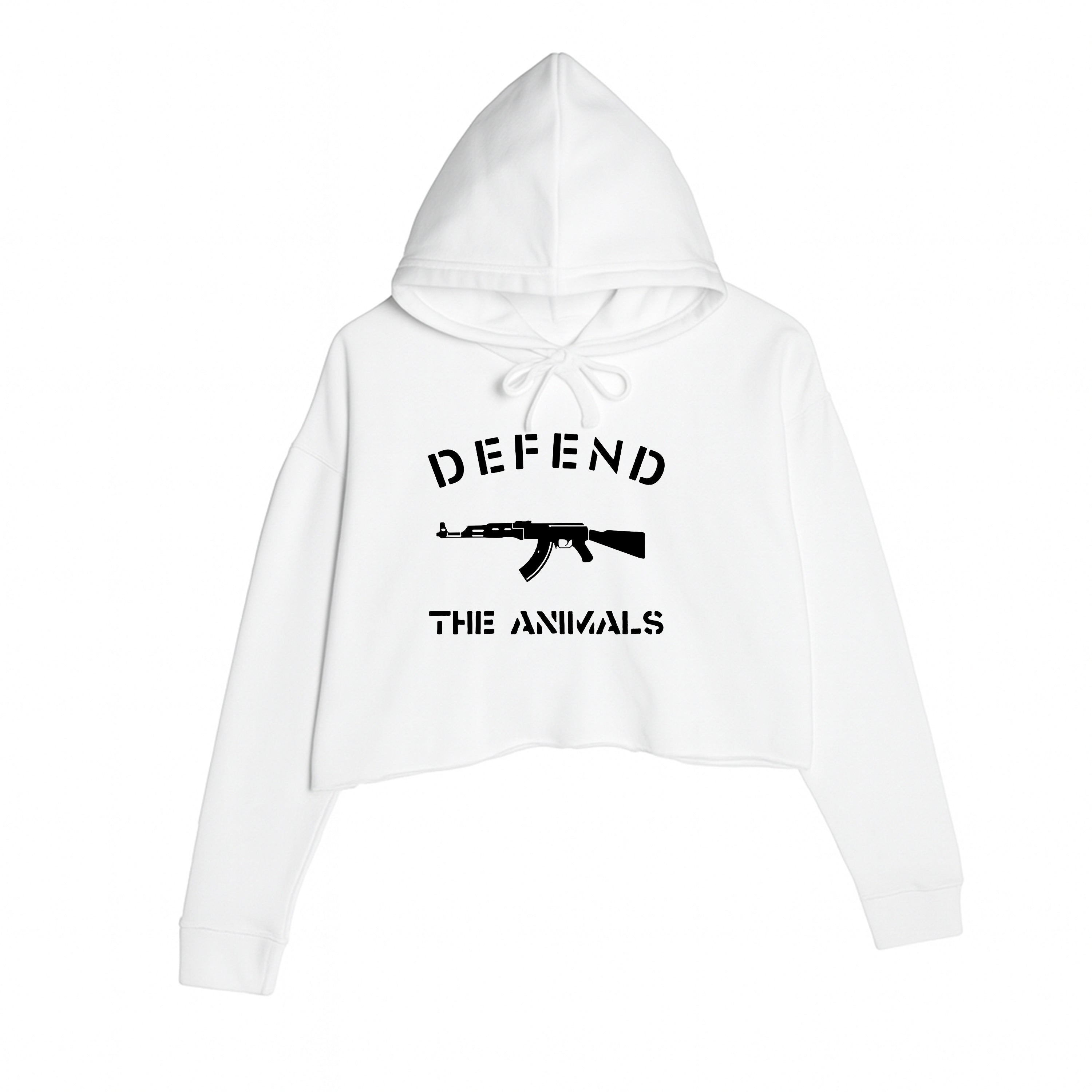 Women's | Defend The Animals | Crop Hoodie