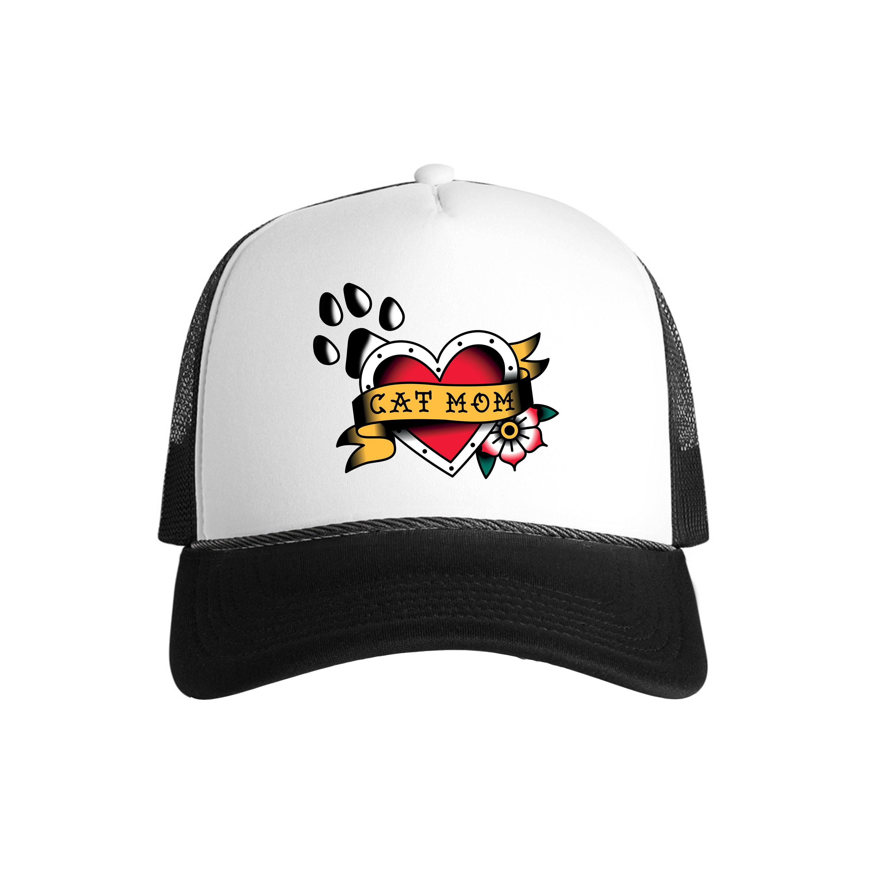 Accessory | Tattoo Cat Mom | Trucker Hat