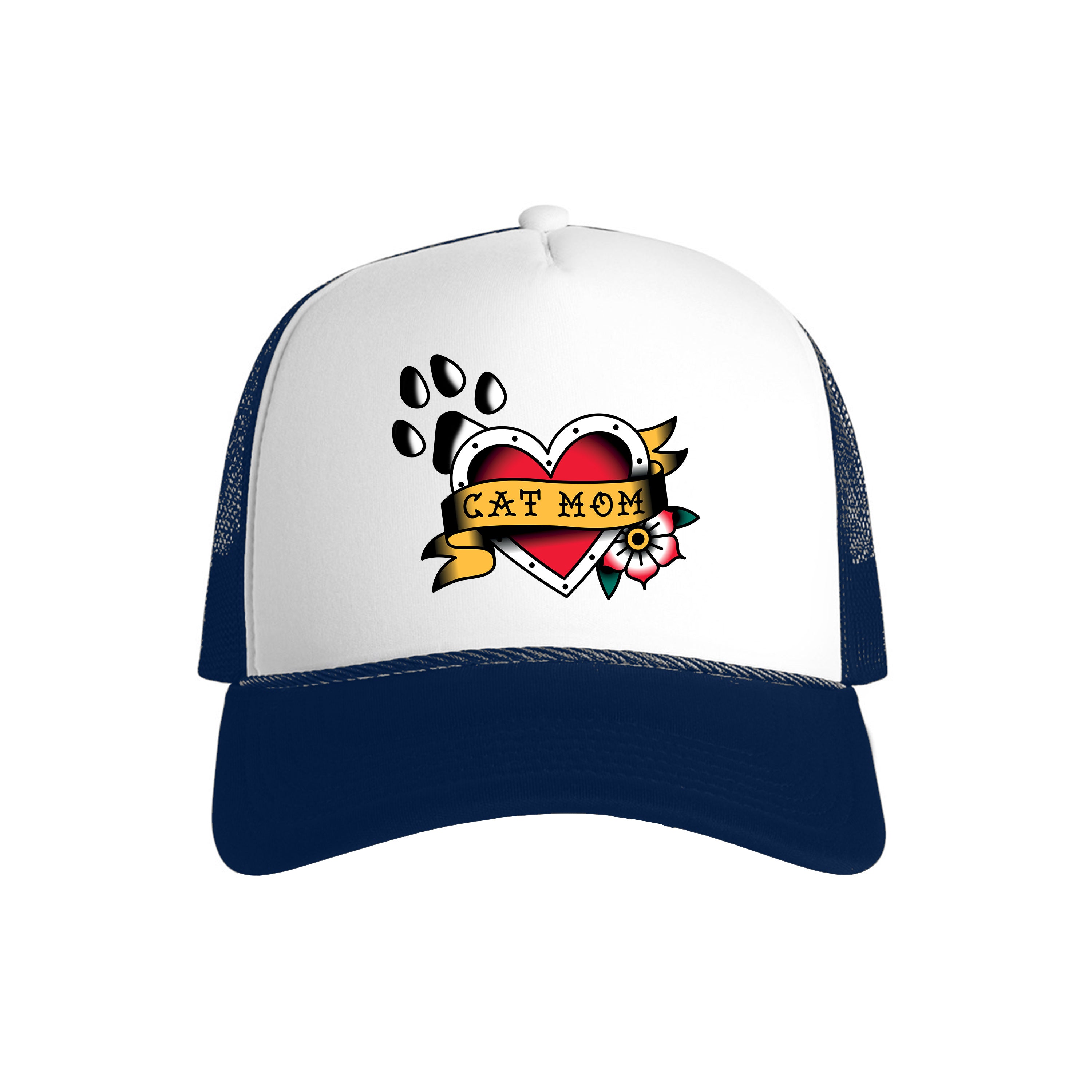 Accessory | Tattoo Cat Mom | Trucker Hat