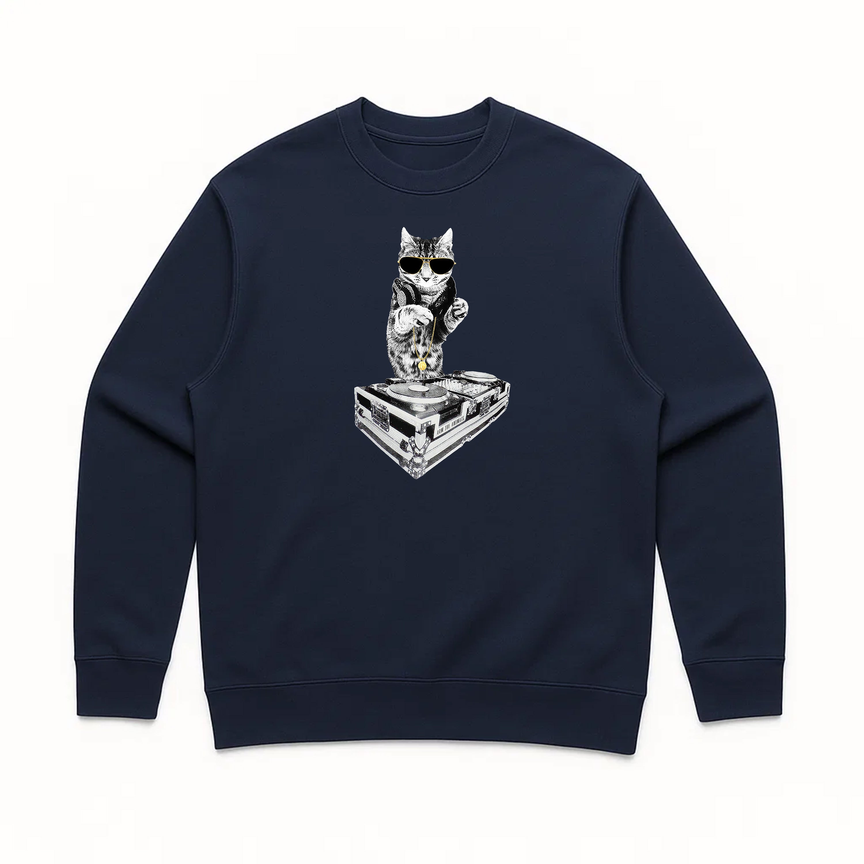 Unisex | Bruce Kitty DJ | Crewneck Sweatshirt