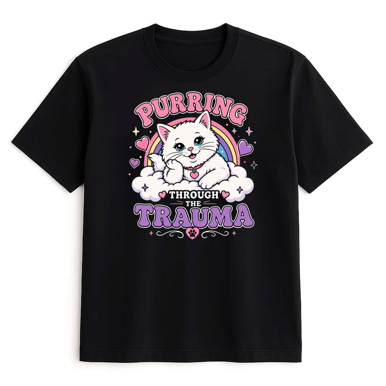 Unisex | Purring Through The Trauma | Tee