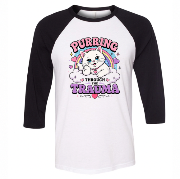 Unisex | Purring Through Trauma | Raglan