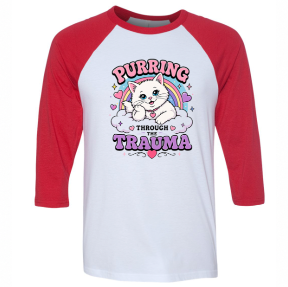 Unisex | Purring Through Trauma | Raglan