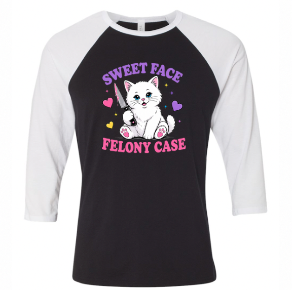 Unisex | Sweet Face Felony Case | Raglan