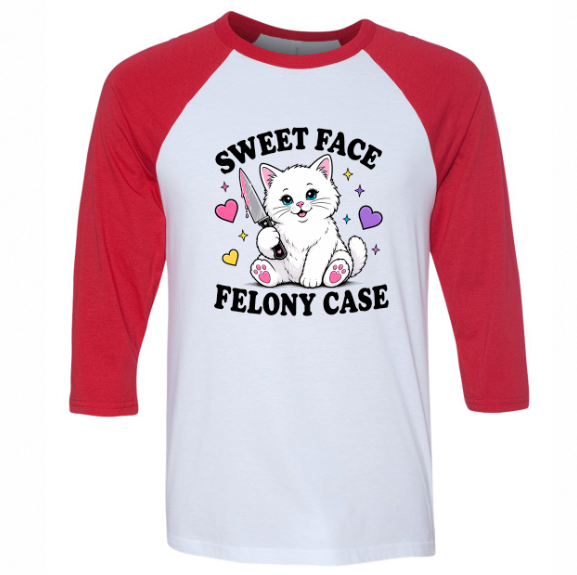 Unisex | Sweet Face Felony Case | Raglan