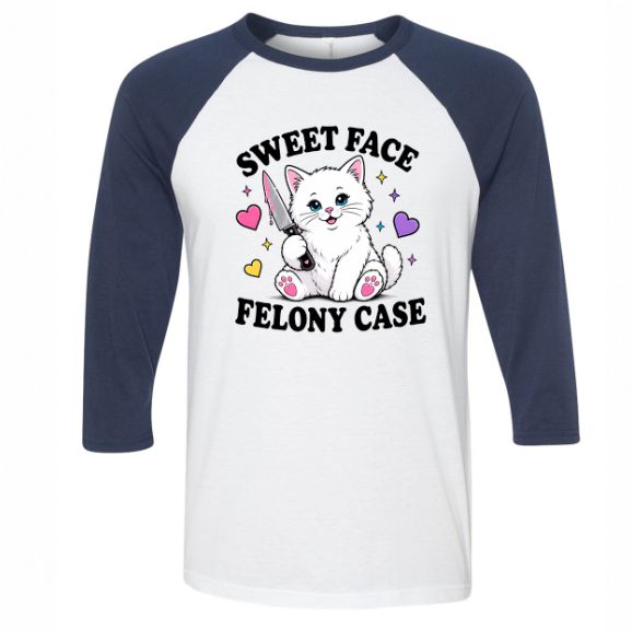 Unisex | Sweet Face Felony Case | Raglan