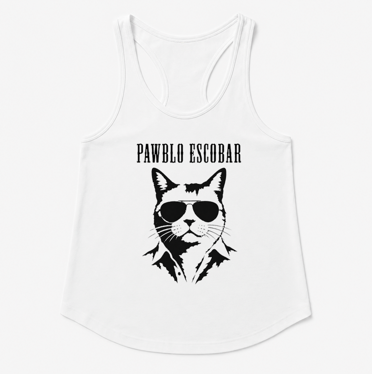 Women's | Pawblo Escobar | Racerback Tank