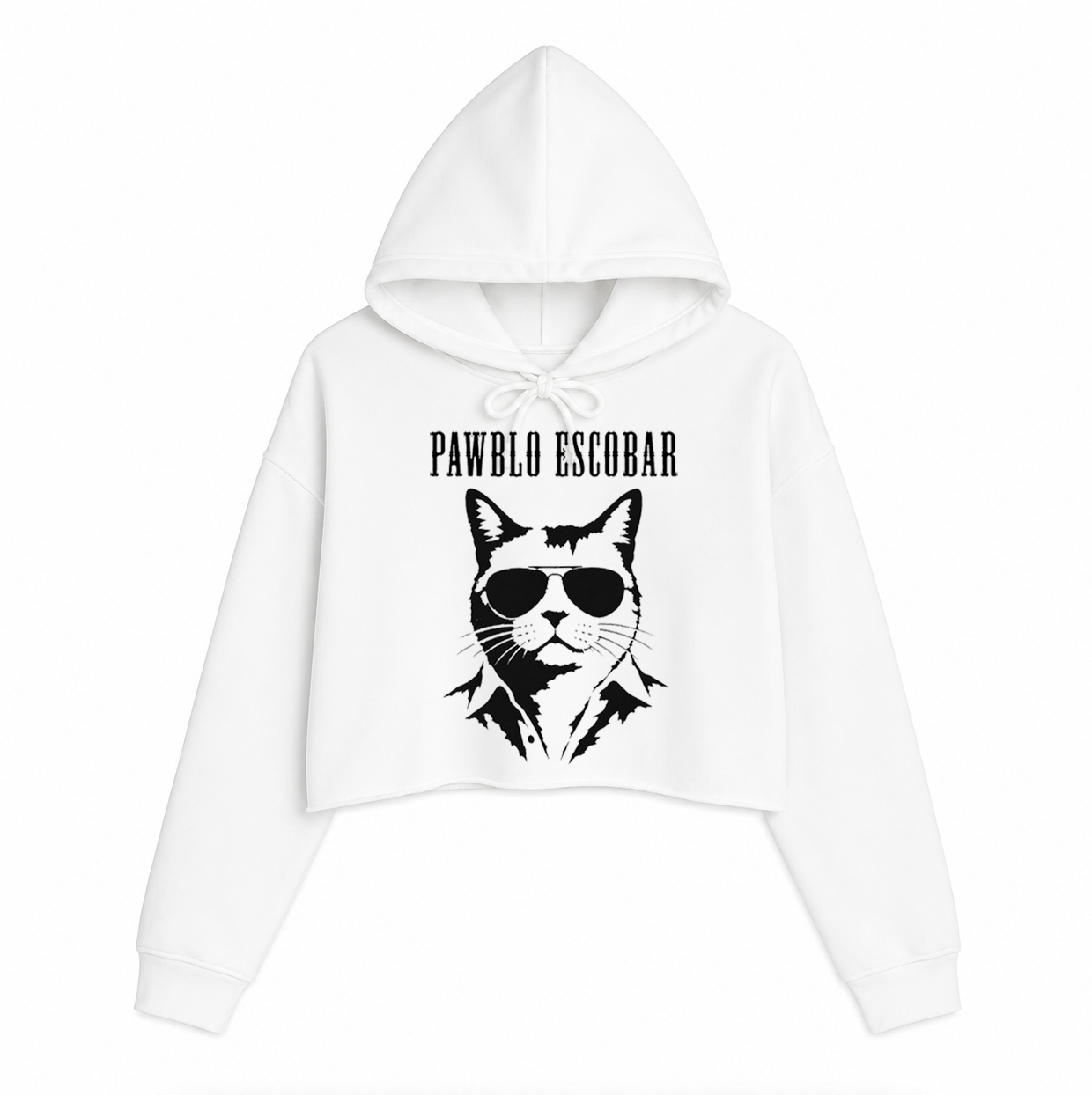 Women's | Pawblo Escobar | Crop Hoodie