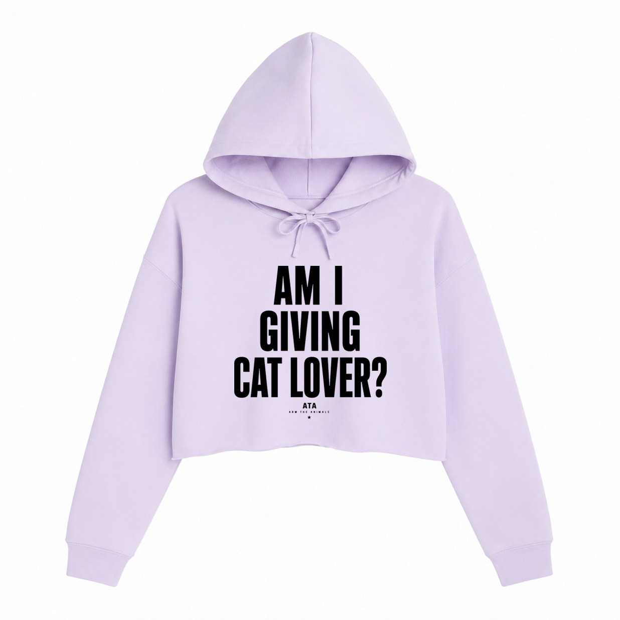 Women's | Giving Cat Lover | Crop Hoodie