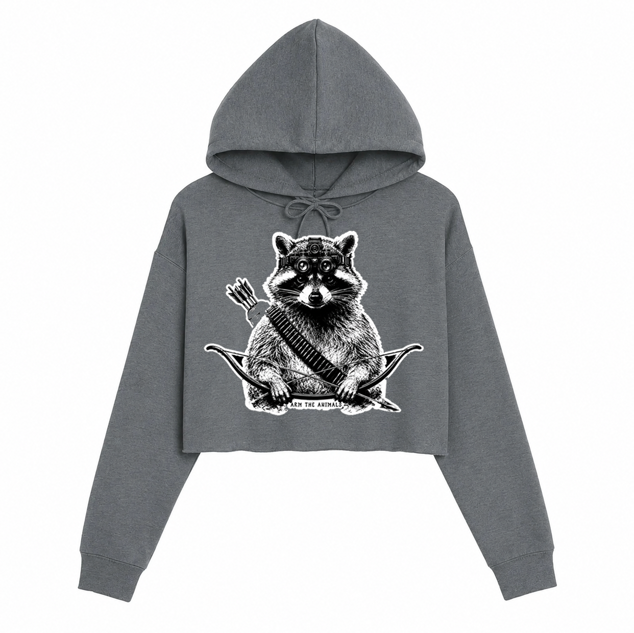 Women's | Recon Raccoon | Crop Hoodie