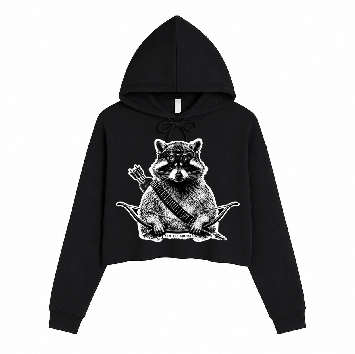 Women's | Recon Raccoon | Crop Hoodie