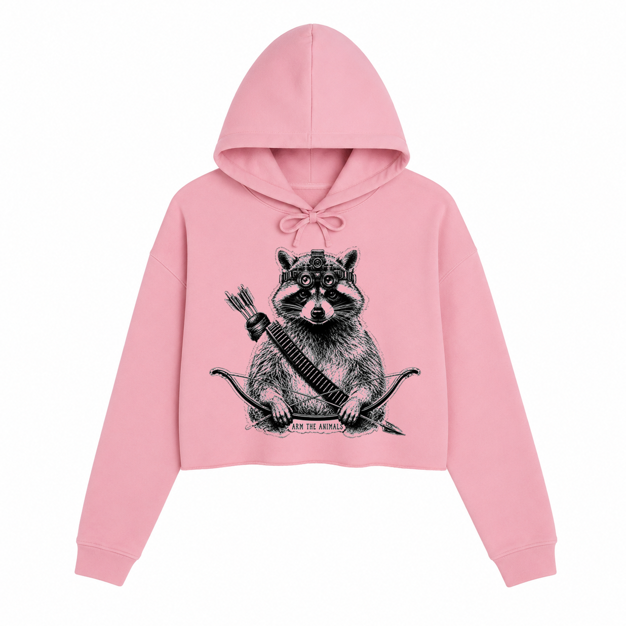 Women's | Recon Raccoon | Crop Hoodie
