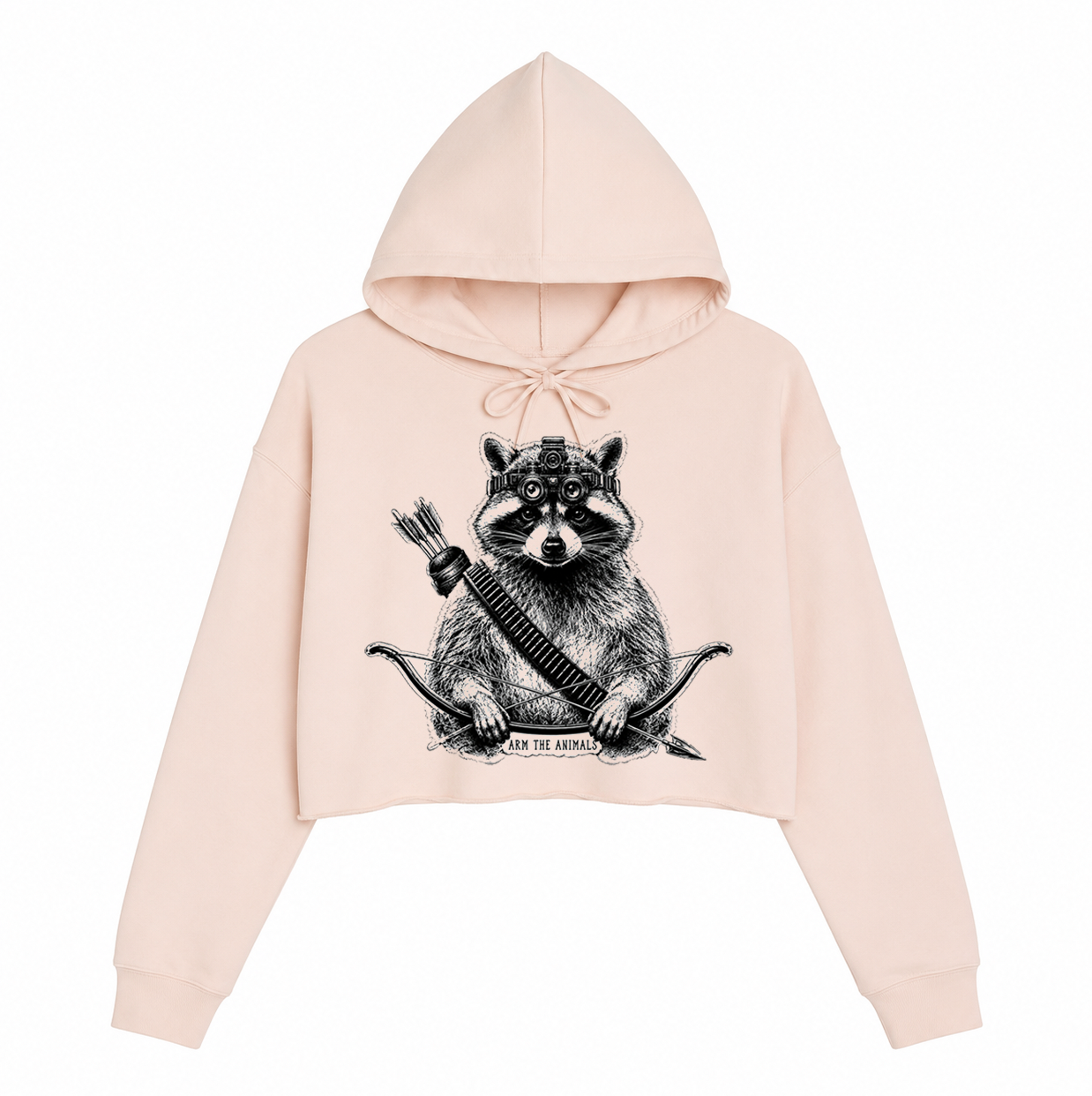 Women's | Recon Raccoon | Crop Hoodie