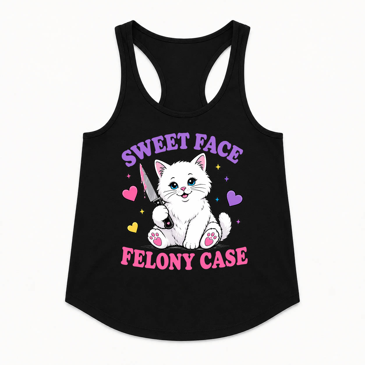 Women's | Sweet Face Felony Case | Racerback Tank