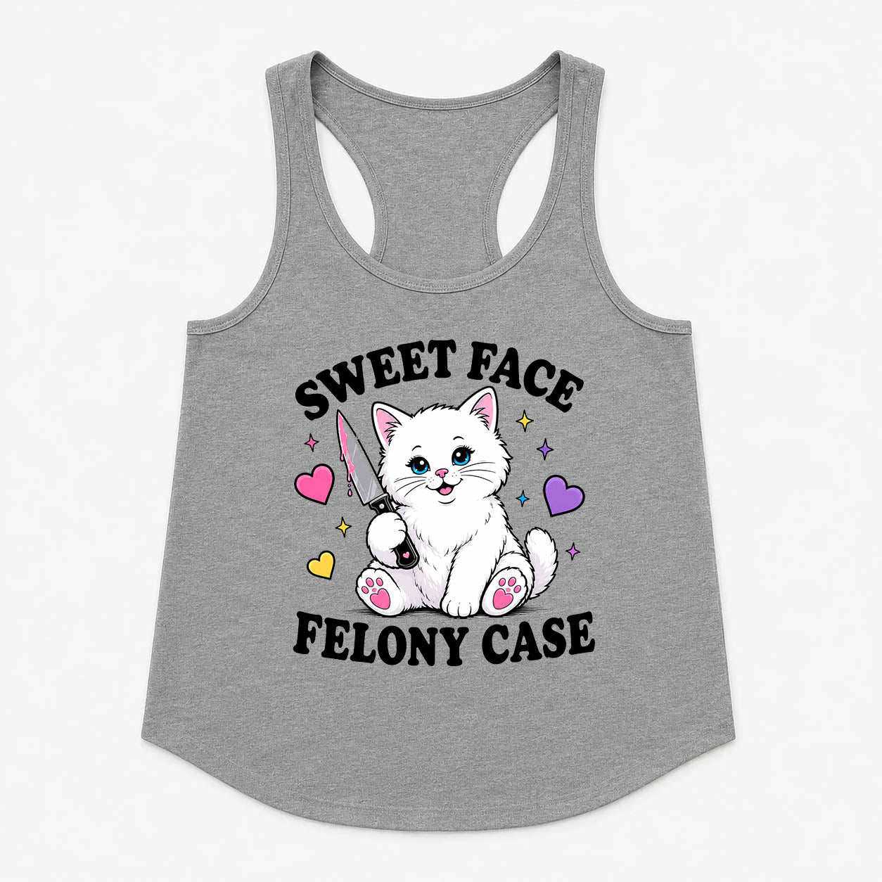 Women's | Sweet Face Felony Case | Racerback Tank