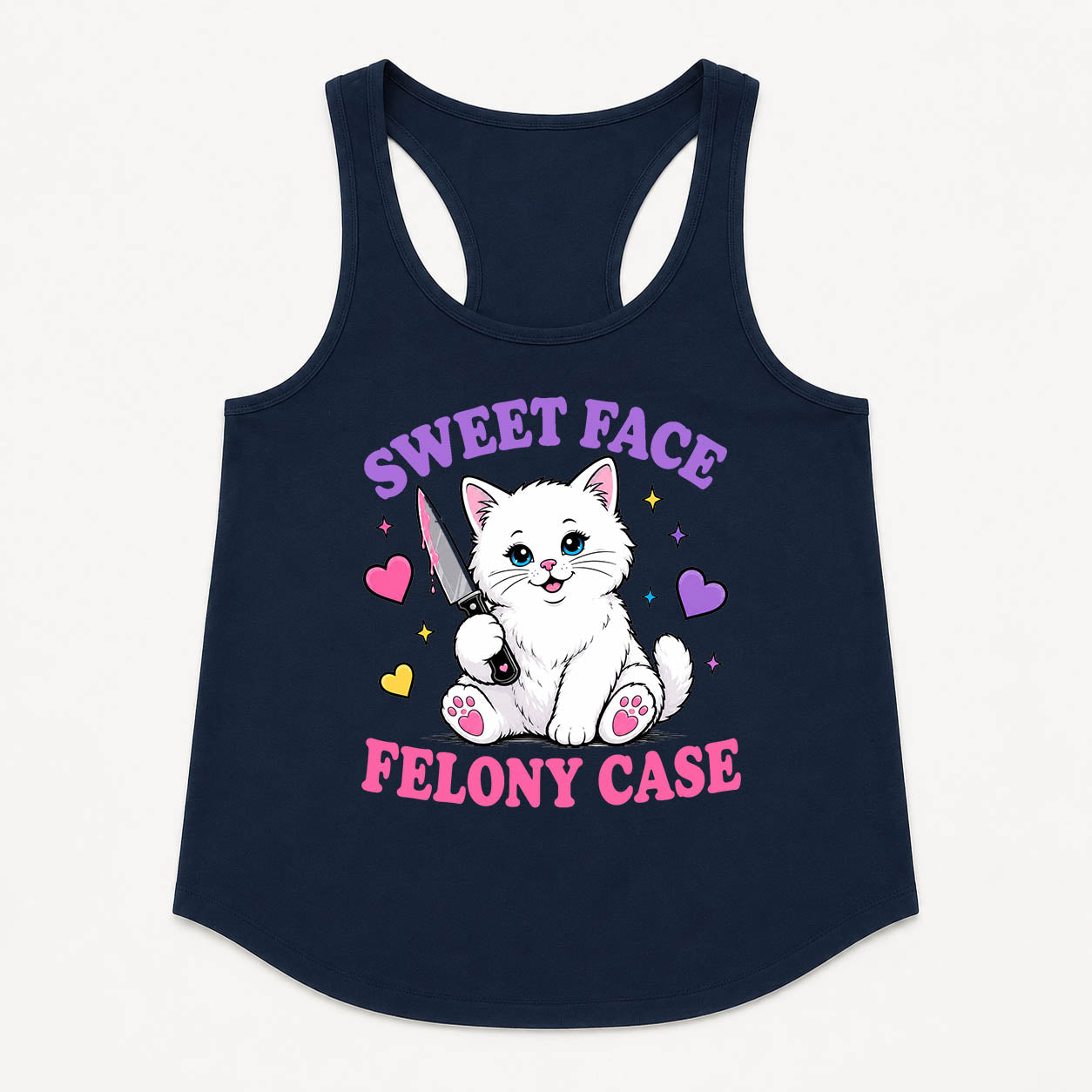 Women's | Sweet Face Felony Case | Racerback Tank