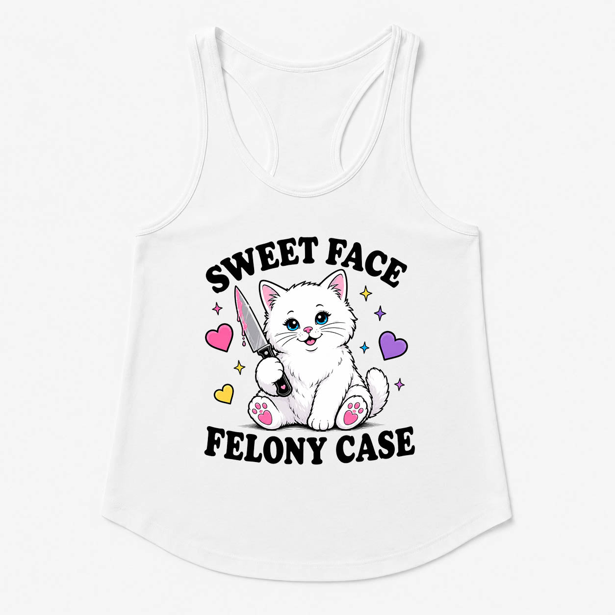 Women's | Sweet Face Felony Case | Racerback Tank
