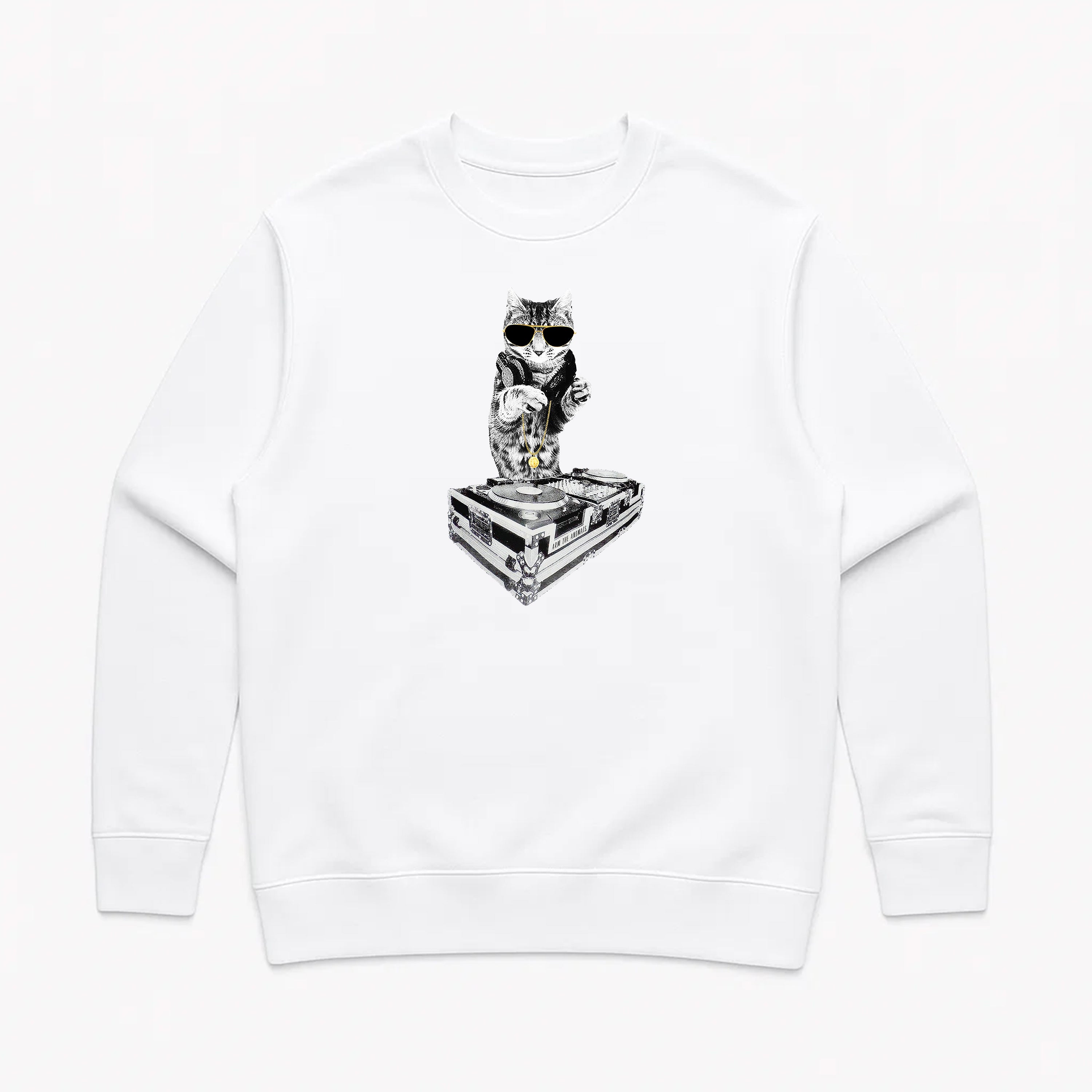 Unisex | Bruce Kitty DJ | Crewneck Sweatshirt