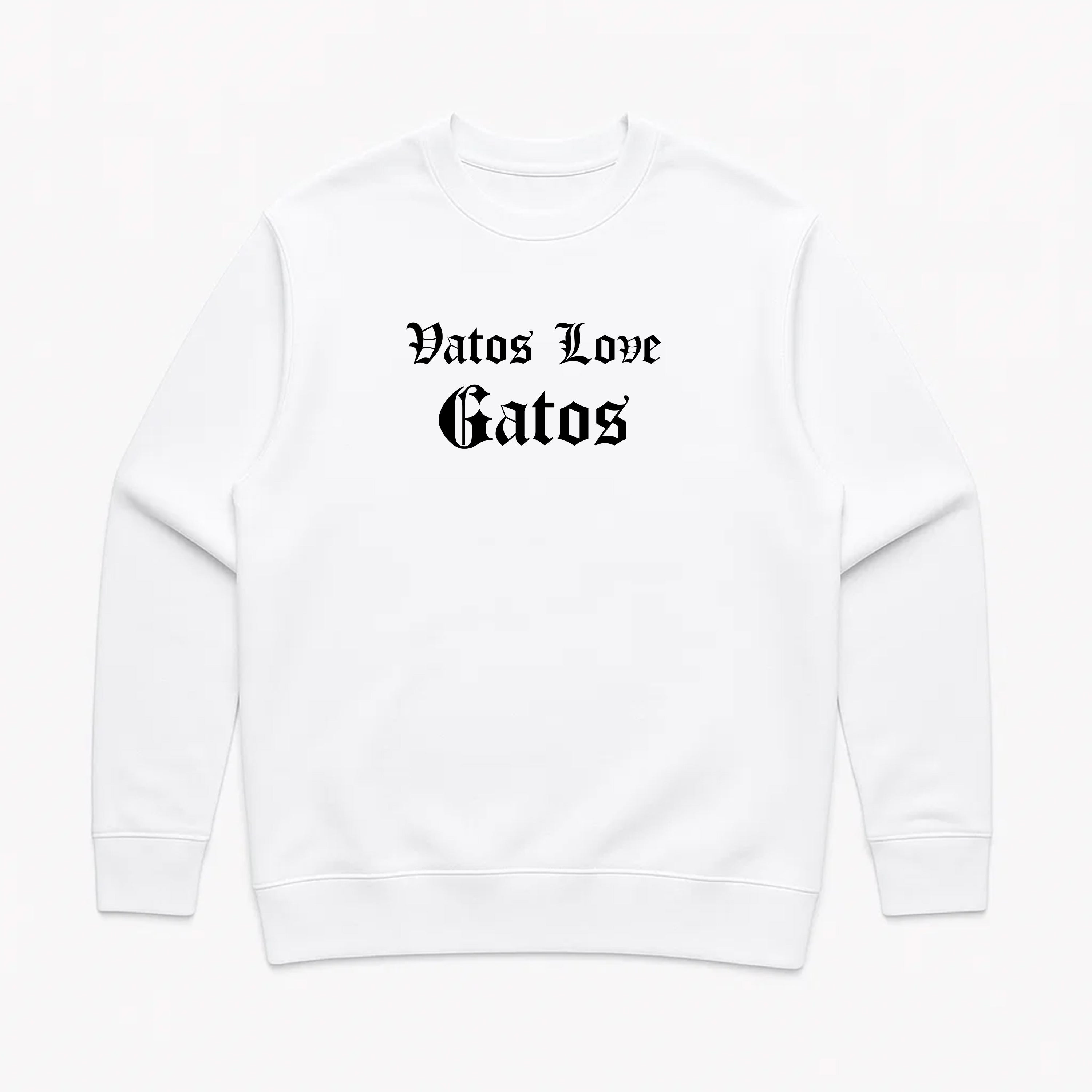 Unisex | Vatos Love Gatos | Crewneck Sweatshirt