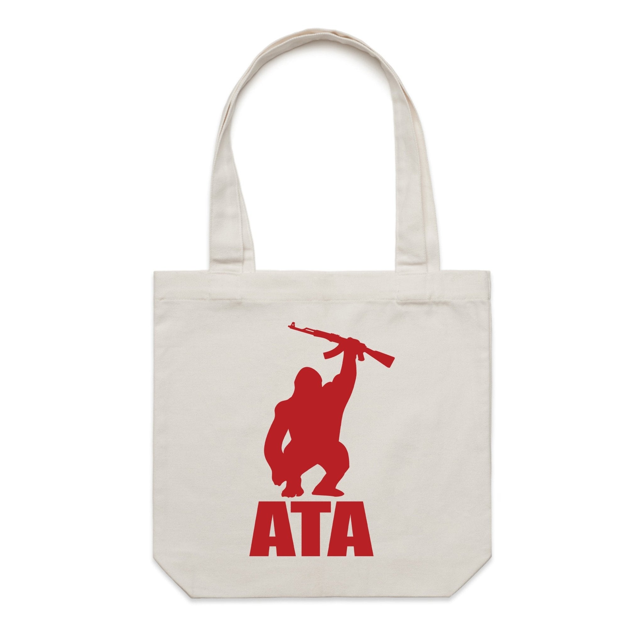 Accessory | ATA Gorilla Warfare | Canvas Tote - Arm The Animals Clothing LLC
