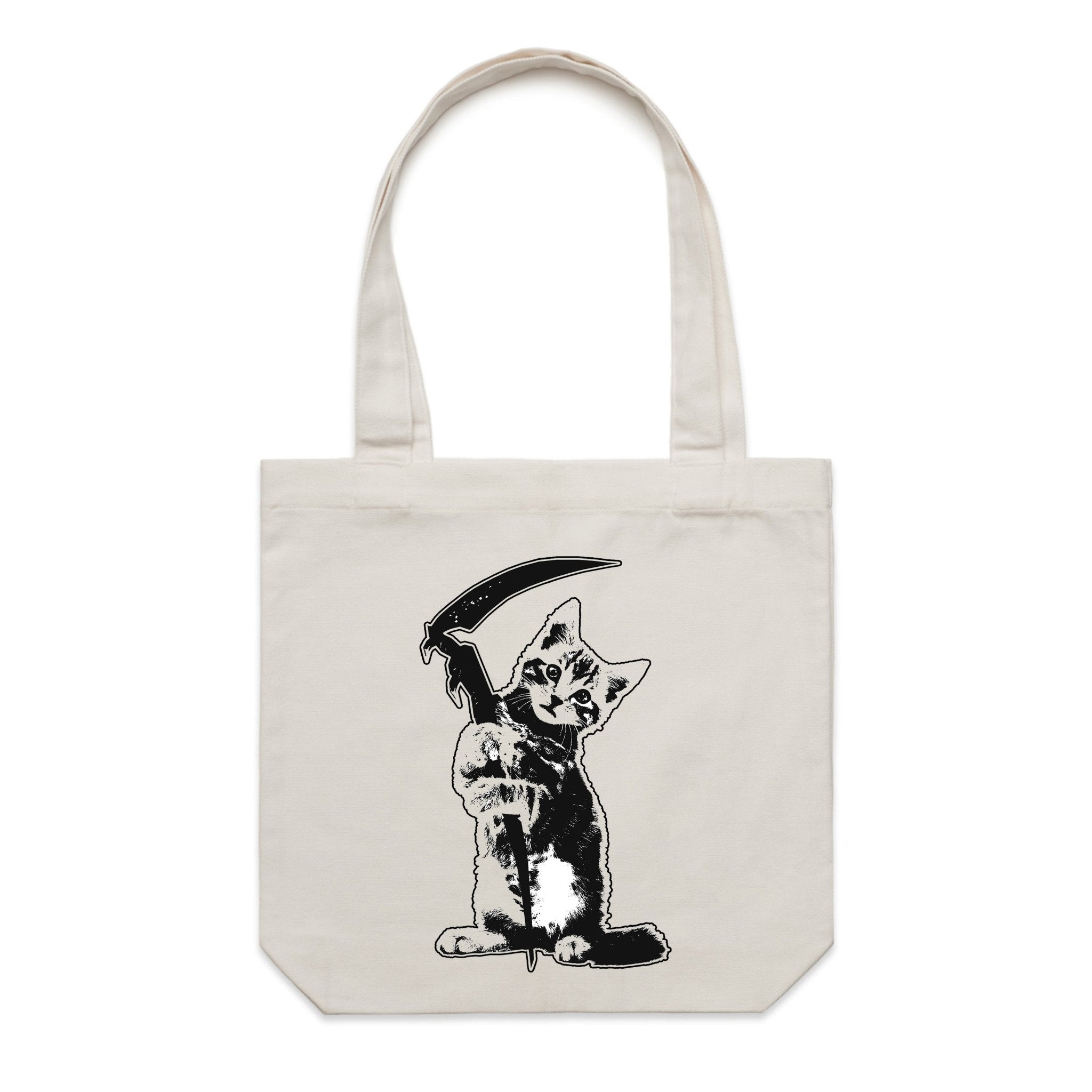 Accessory | Reaper Kitty | Canvas Tote - Arm The Animals Clothing LLC