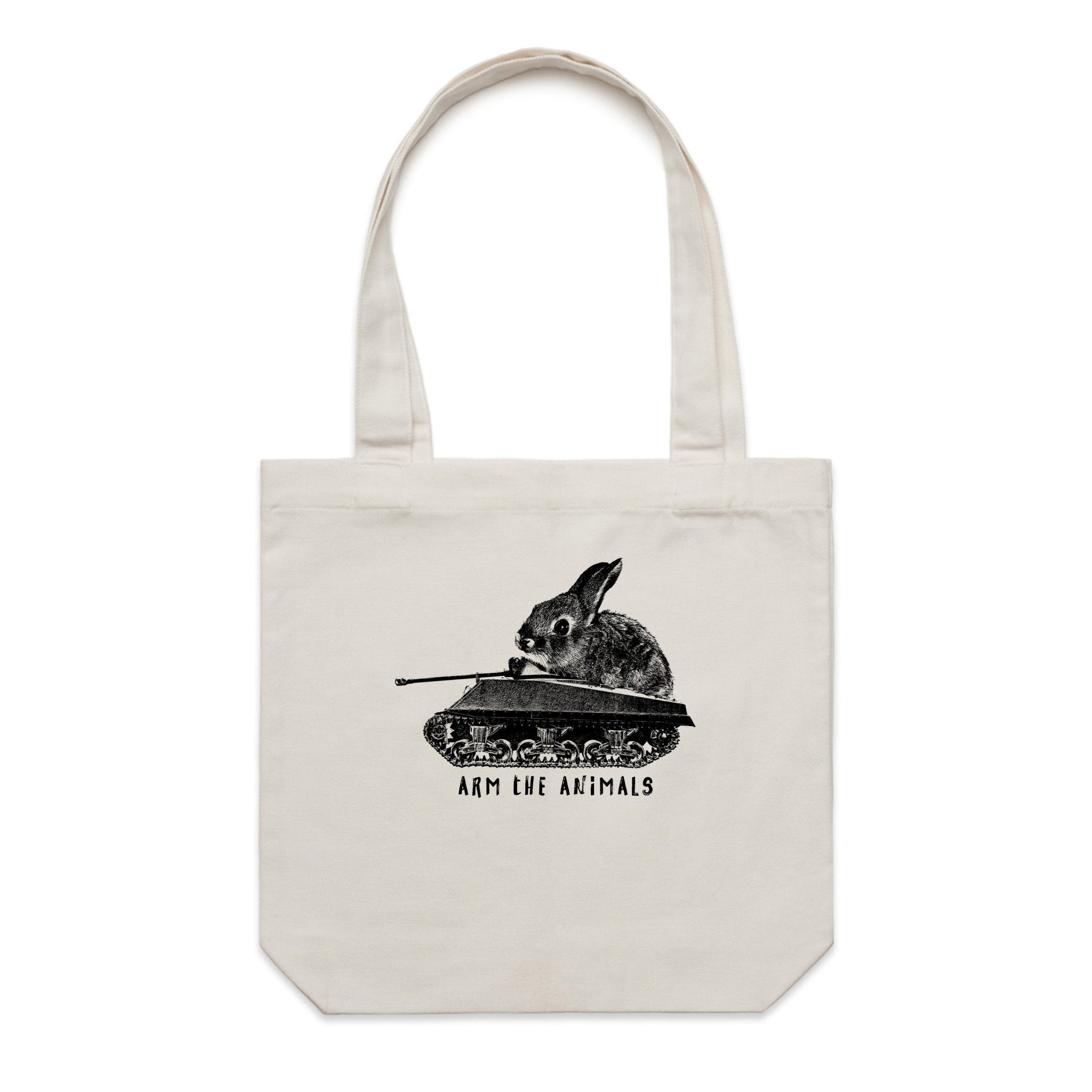 Accessory | Renegade Bunny | Canvas Tote - Arm The Animals Clothing LLC