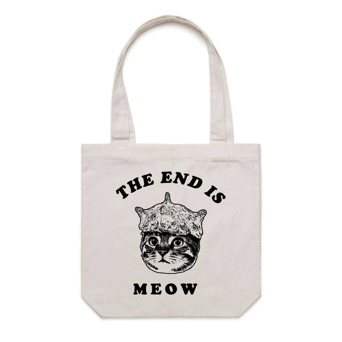Accessory | The End Is Meow | Canvas Tote - Arm The Animals 