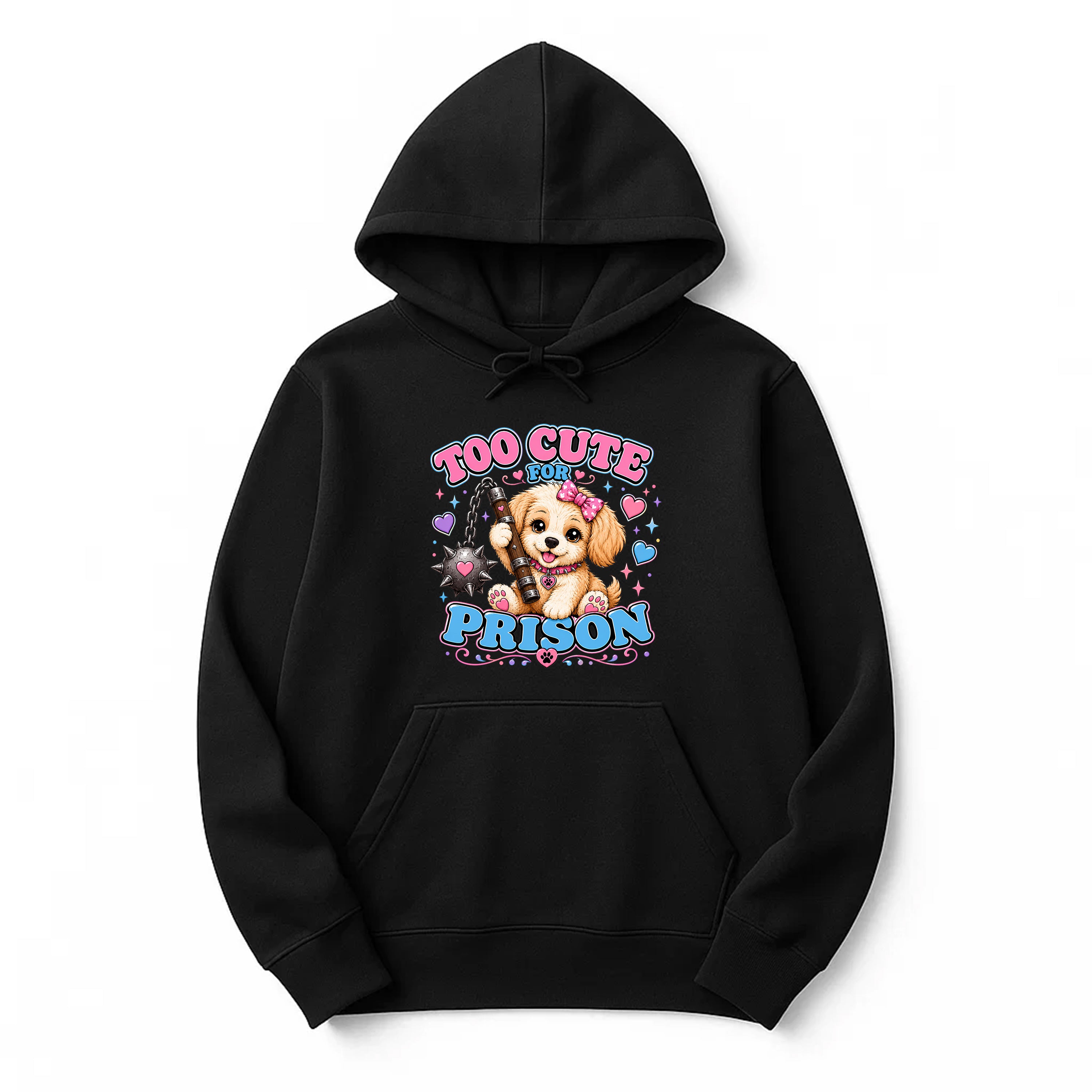 Unisex | Too Cute For Prison | Pullover Hoodie