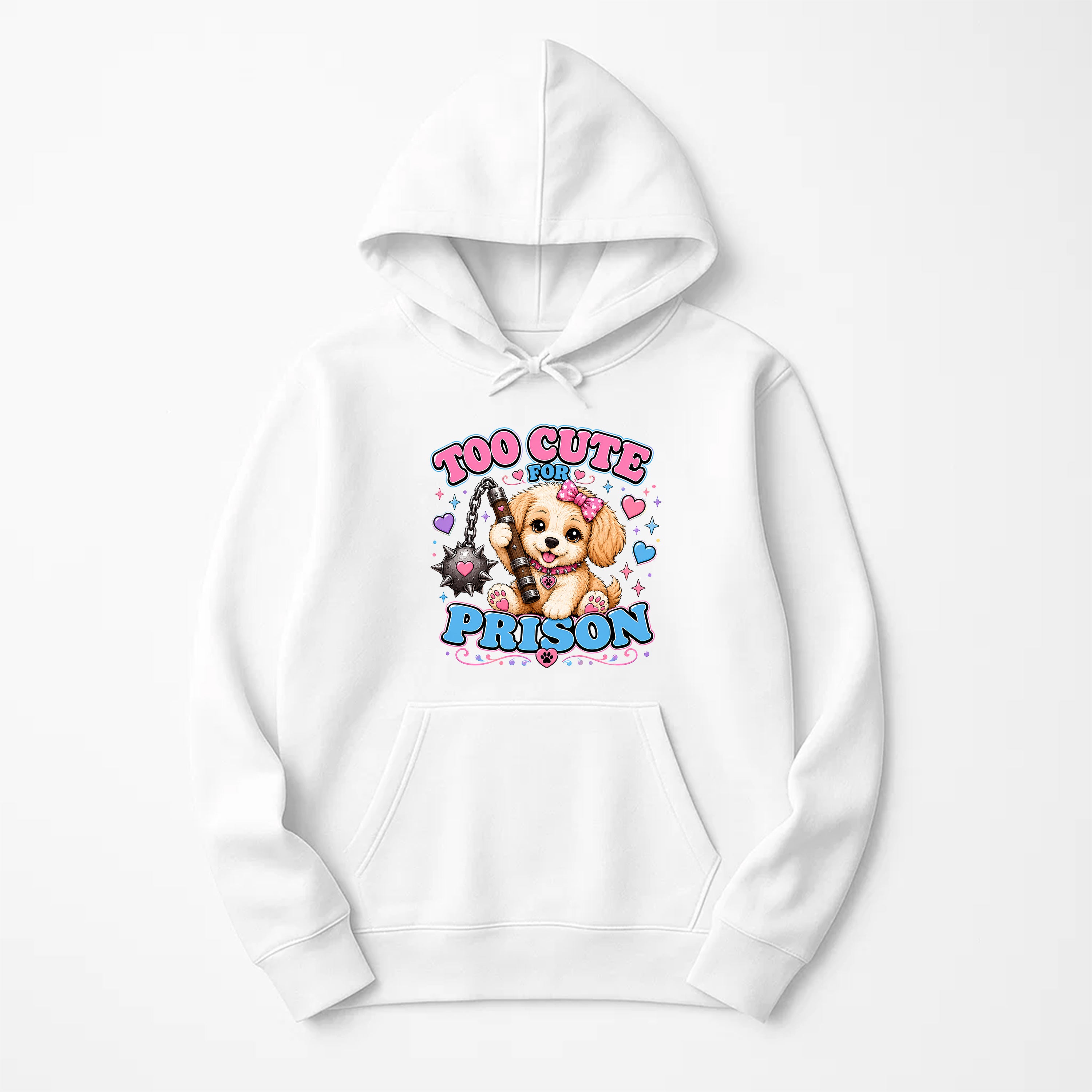 Unisex | Too Cute For Prison | Pullover Hoodie