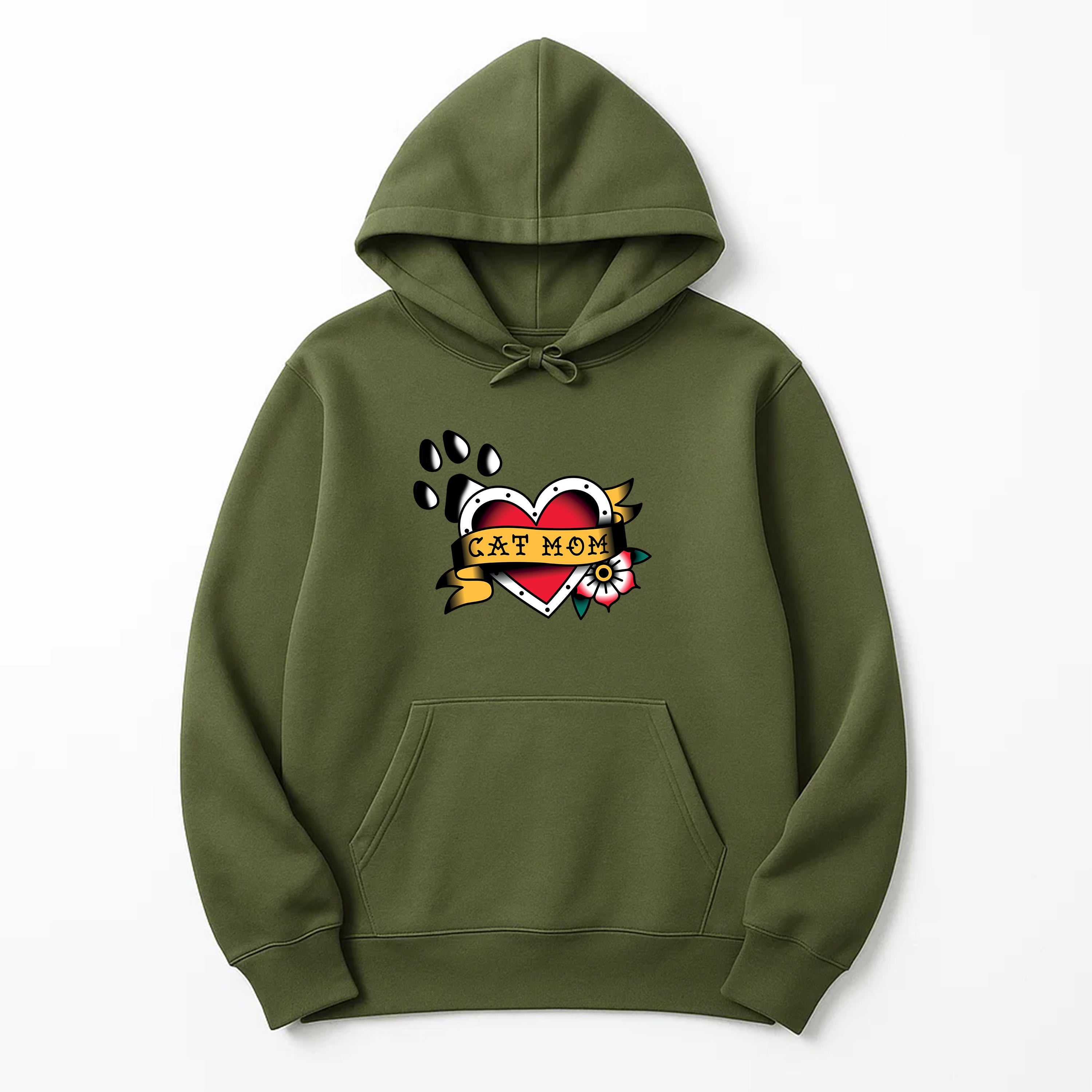 Unisex | Tattoo Cat Mom | Pullover Hoodie