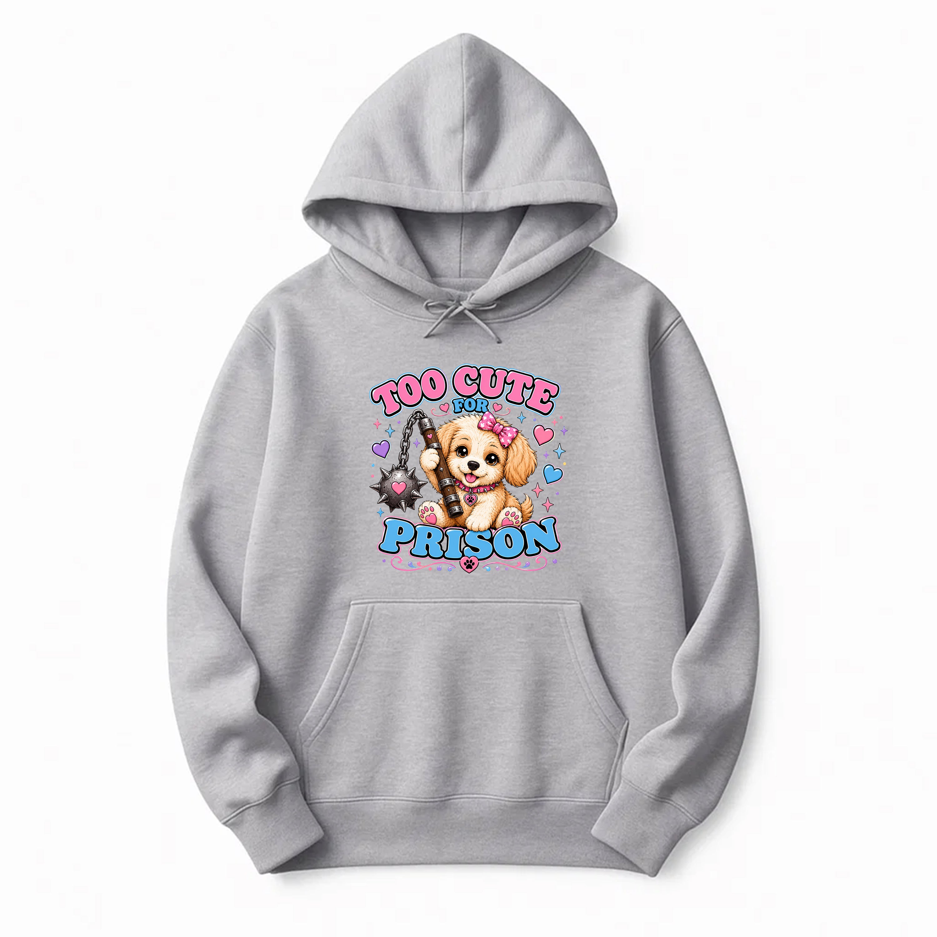 Unisex | Too Cute For Prison | Pullover Hoodie