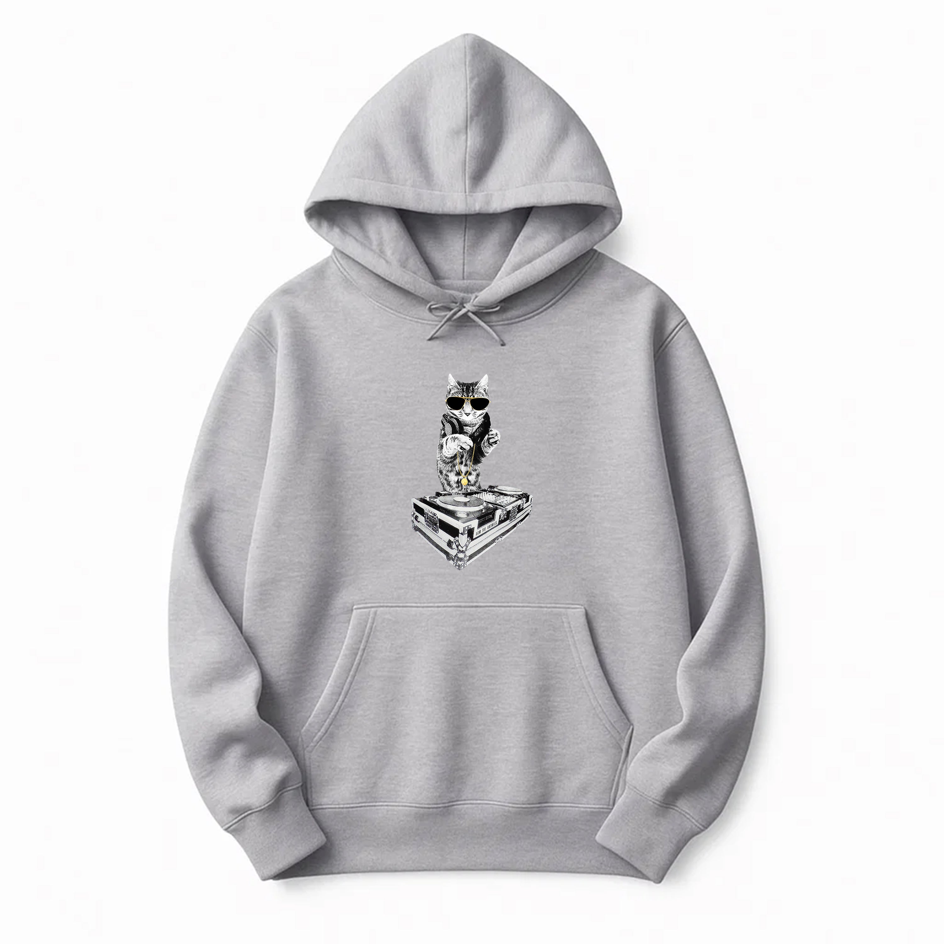 Unisex | Bruce Kitty DJ | Pullover Hoodie