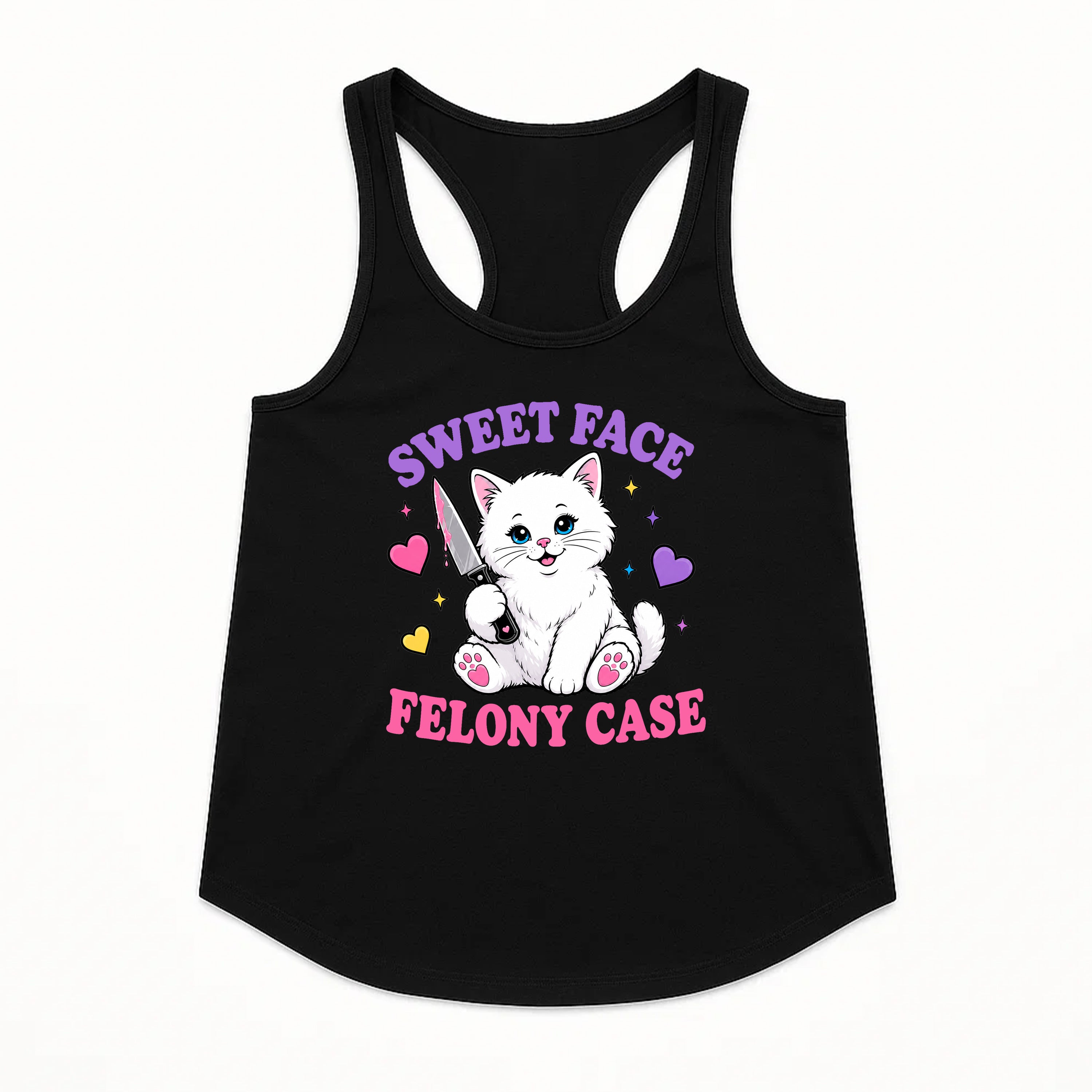 Women's | Sweet Face Felony Case | Racerback Tank