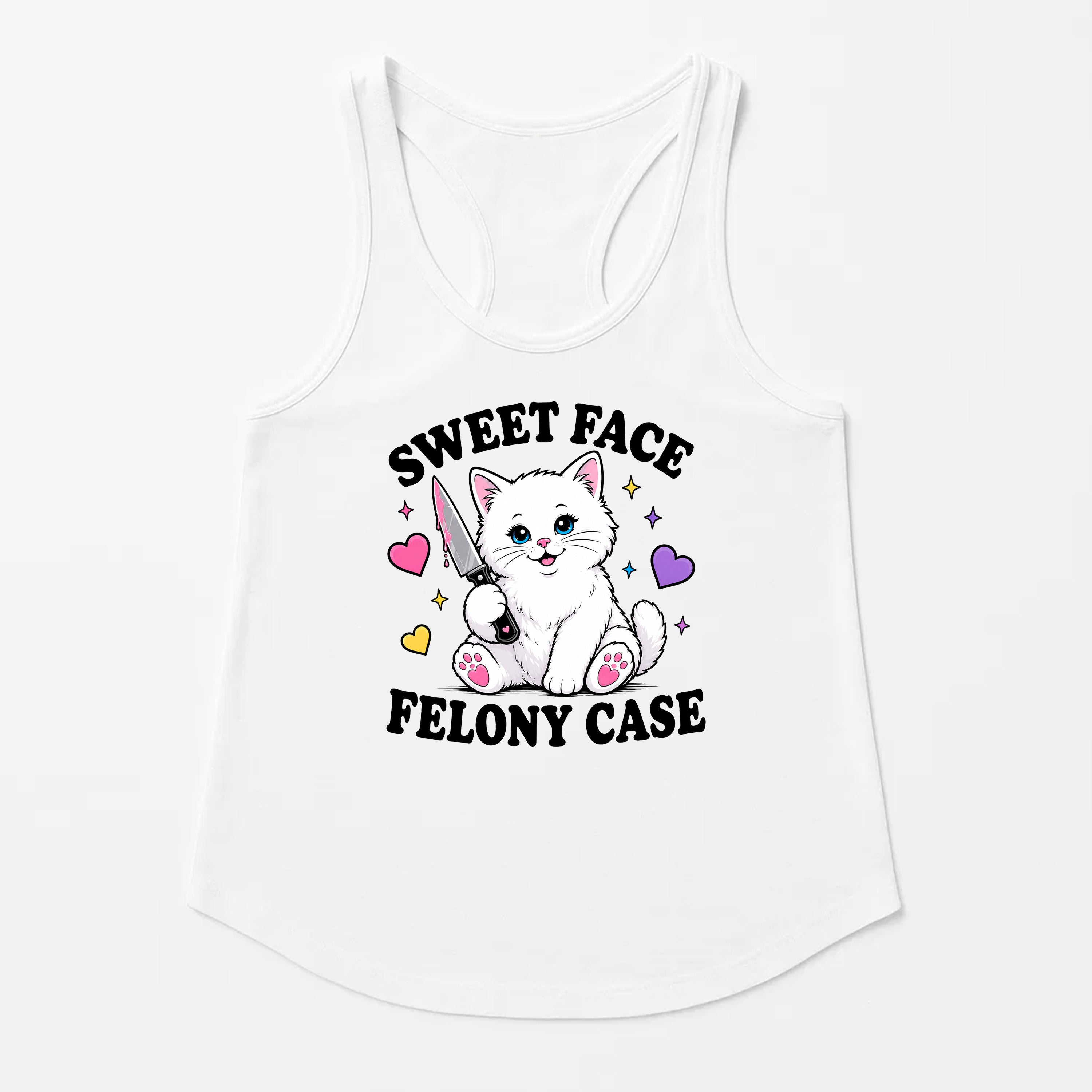 Women's | Sweet Face Felony Case | Racerback Tank