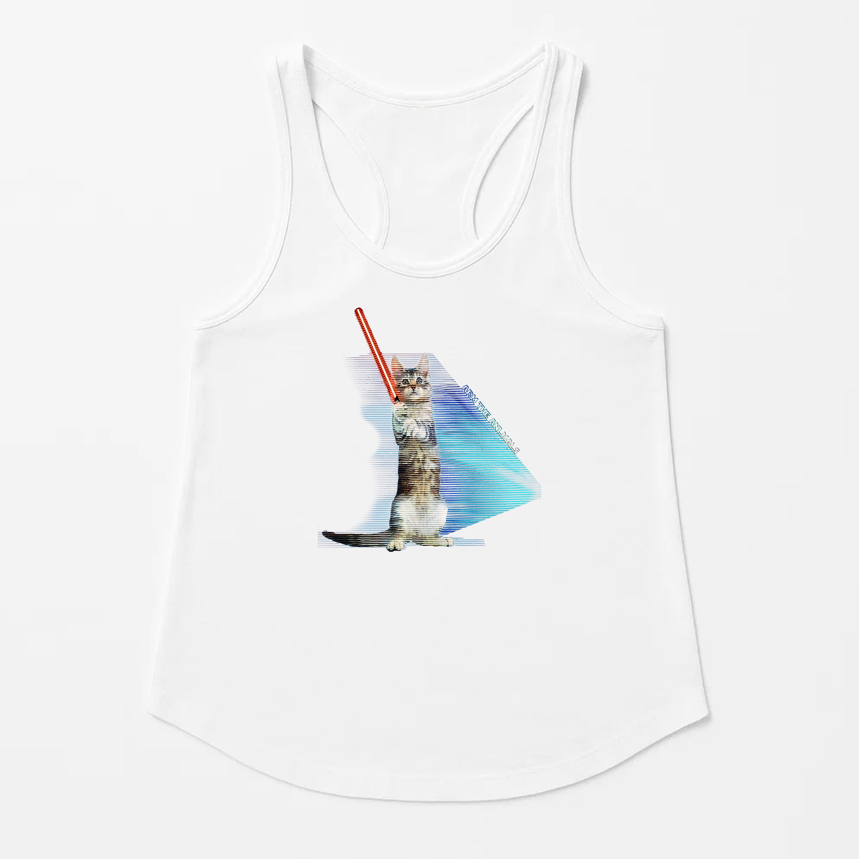 Women's | Hologram Battle Cat | Racerback Tank