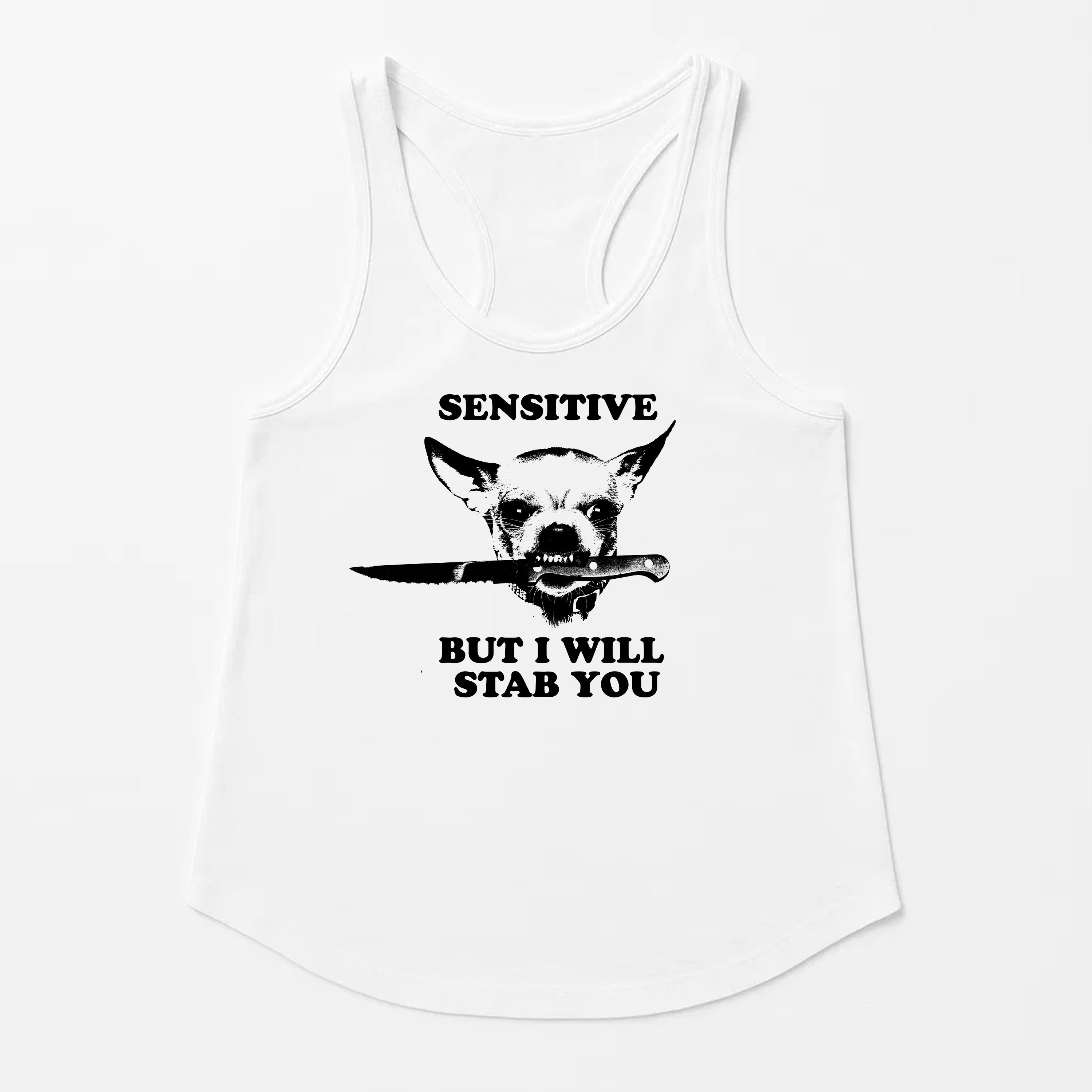 Women's | Sensitive (Dog) | Racerback Tank