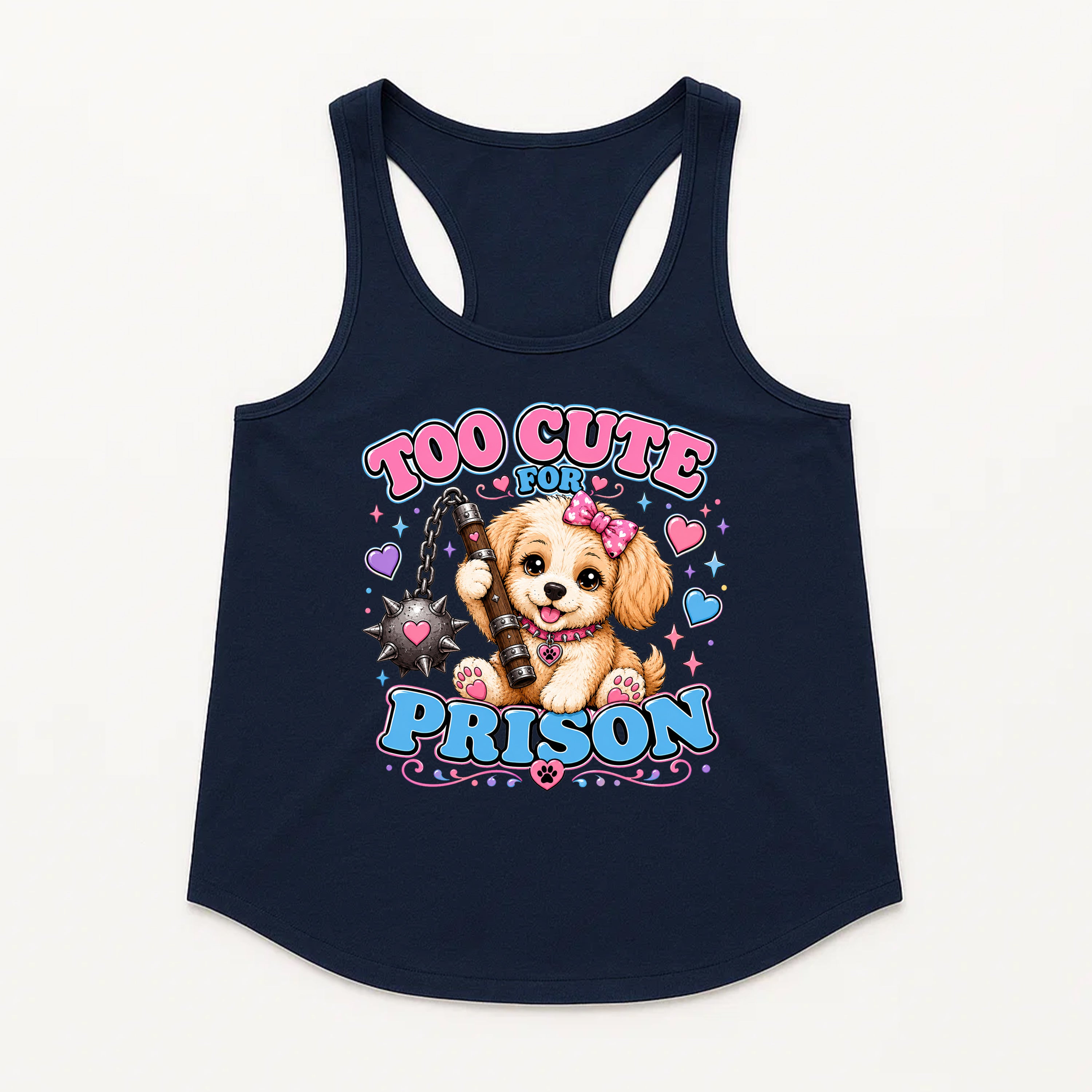Women's | Too Cute For Prison | Racerback Tank