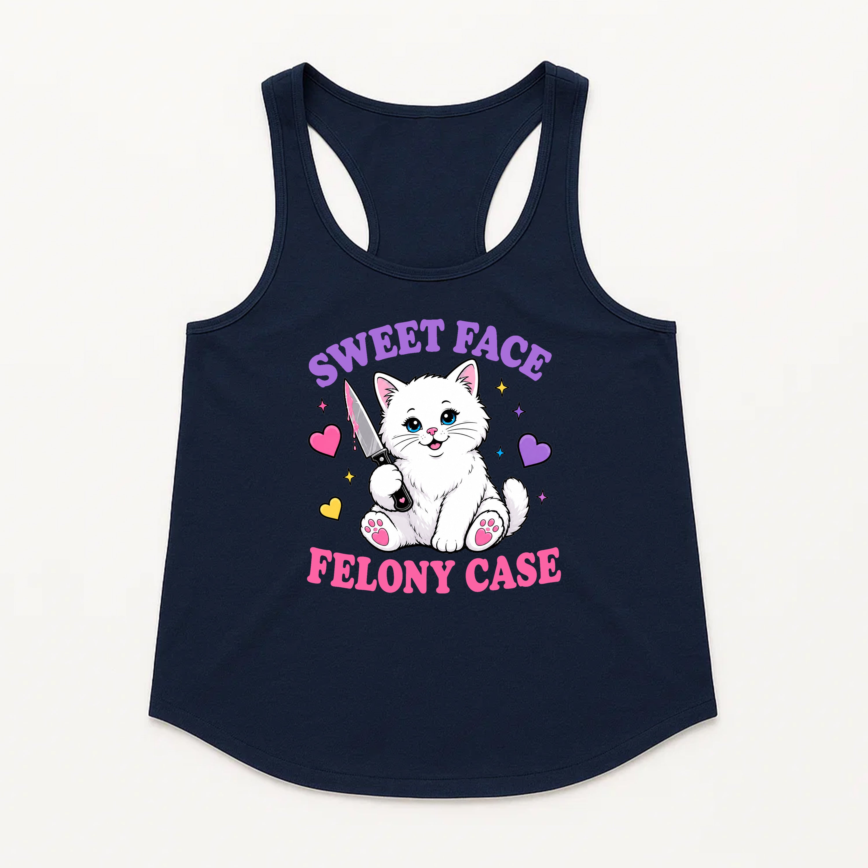 Women's | Sweet Face Felony Case | Racerback Tank