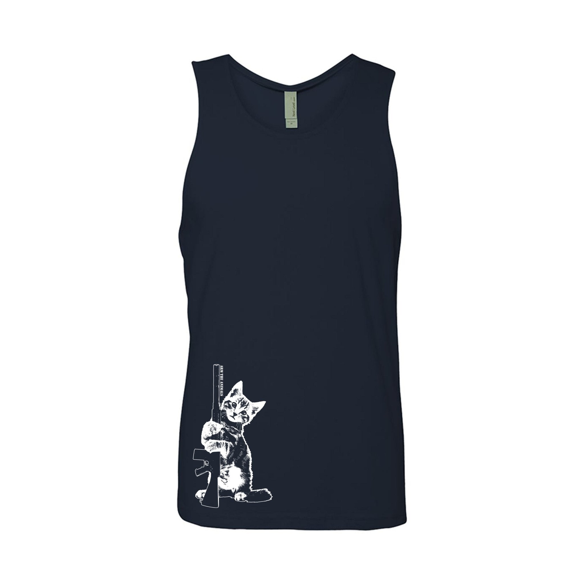 Men's | Ain't Kitten Around | Tank Top - Arm The Animals Clothing LLC