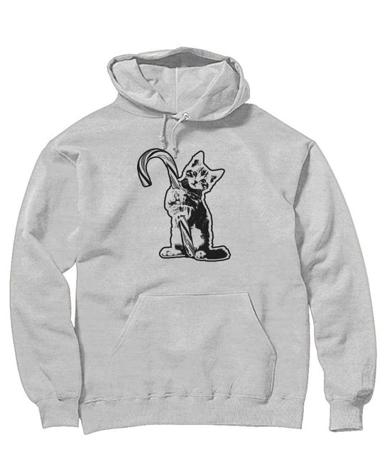 Men's | Candy Cane Reaper Kitty | Hoodie - Arm The Animals Clothing LLC