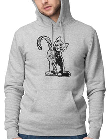 Men's | Candy Cane Reaper Kitty | Hoodie - Arm The Animals Clothing LLC