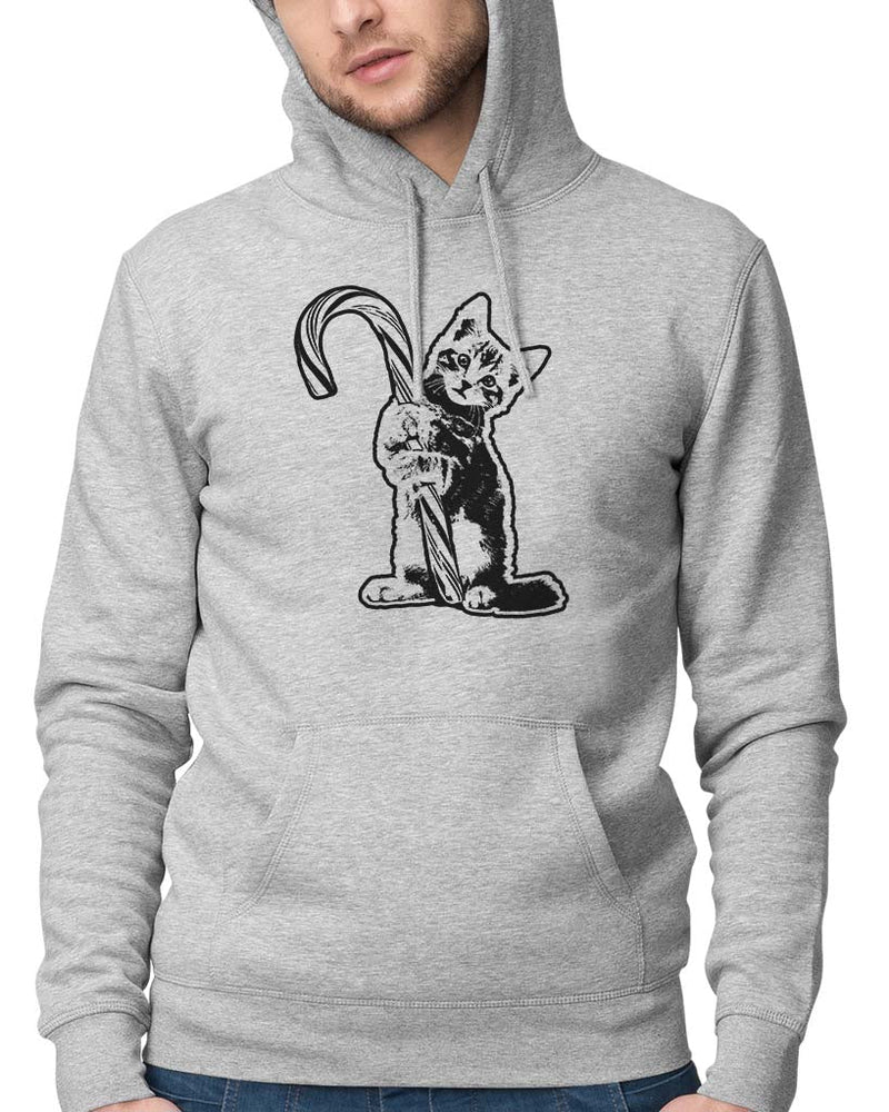 Load image into Gallery viewer, Men&#39;s | Candy Cane Reaper Kitty | Hoodie - Arm The Animals Clothing LLC
