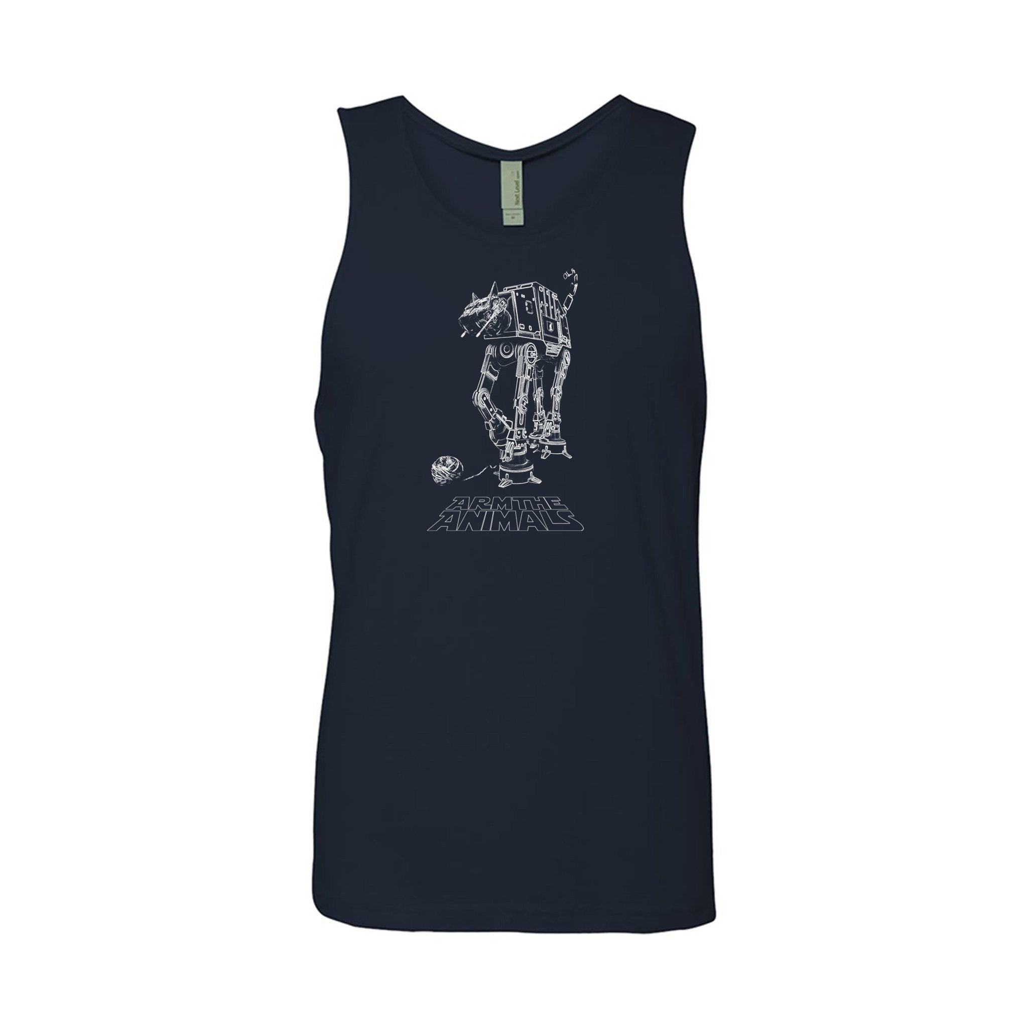 Men's | Cat - At | Tank Top - Arm The Animals Clothing LLC