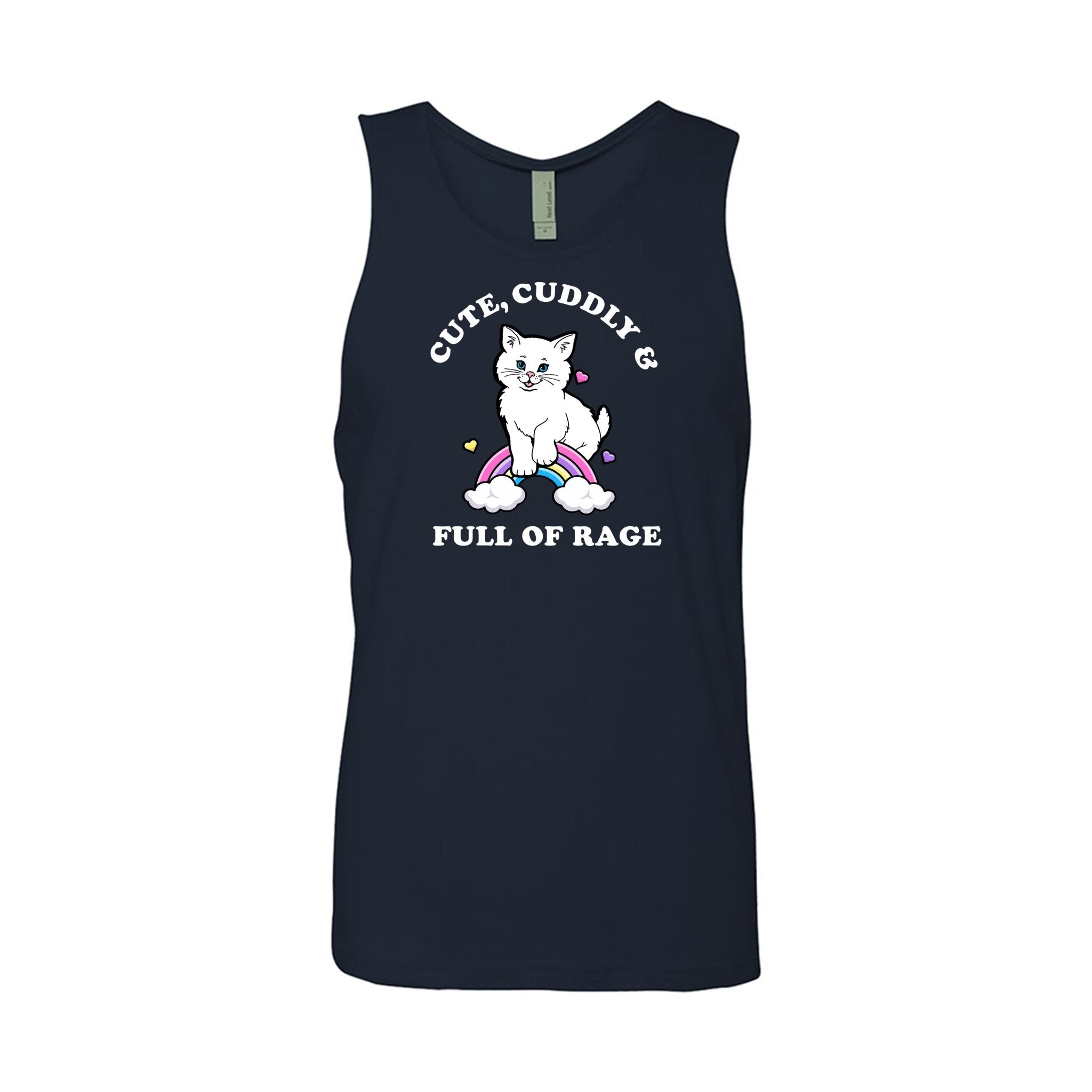 Men's | Rage Kitty | Tank Top - Arm The Animals Clothing LLC