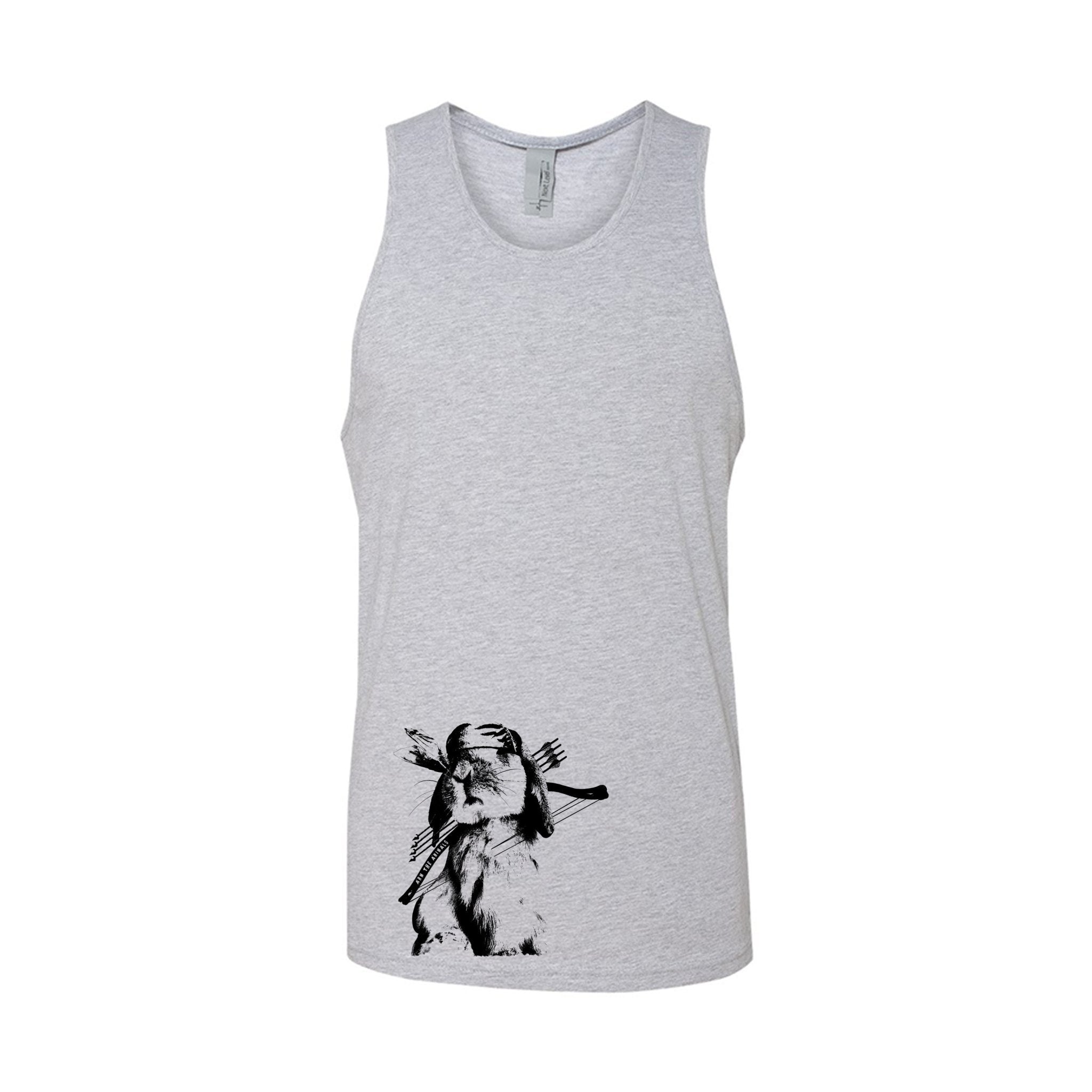 Men's | Rambo Bunny | Tank Top - Arm The Animals Clothing LLC