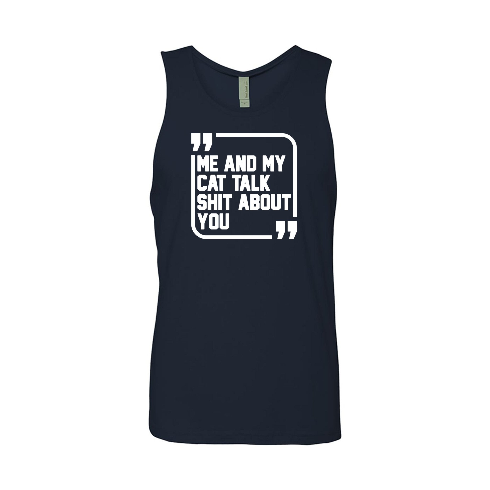 Men's | Sh*t Talker - Cat | Tank Top - Arm The Animals Clothing LLC