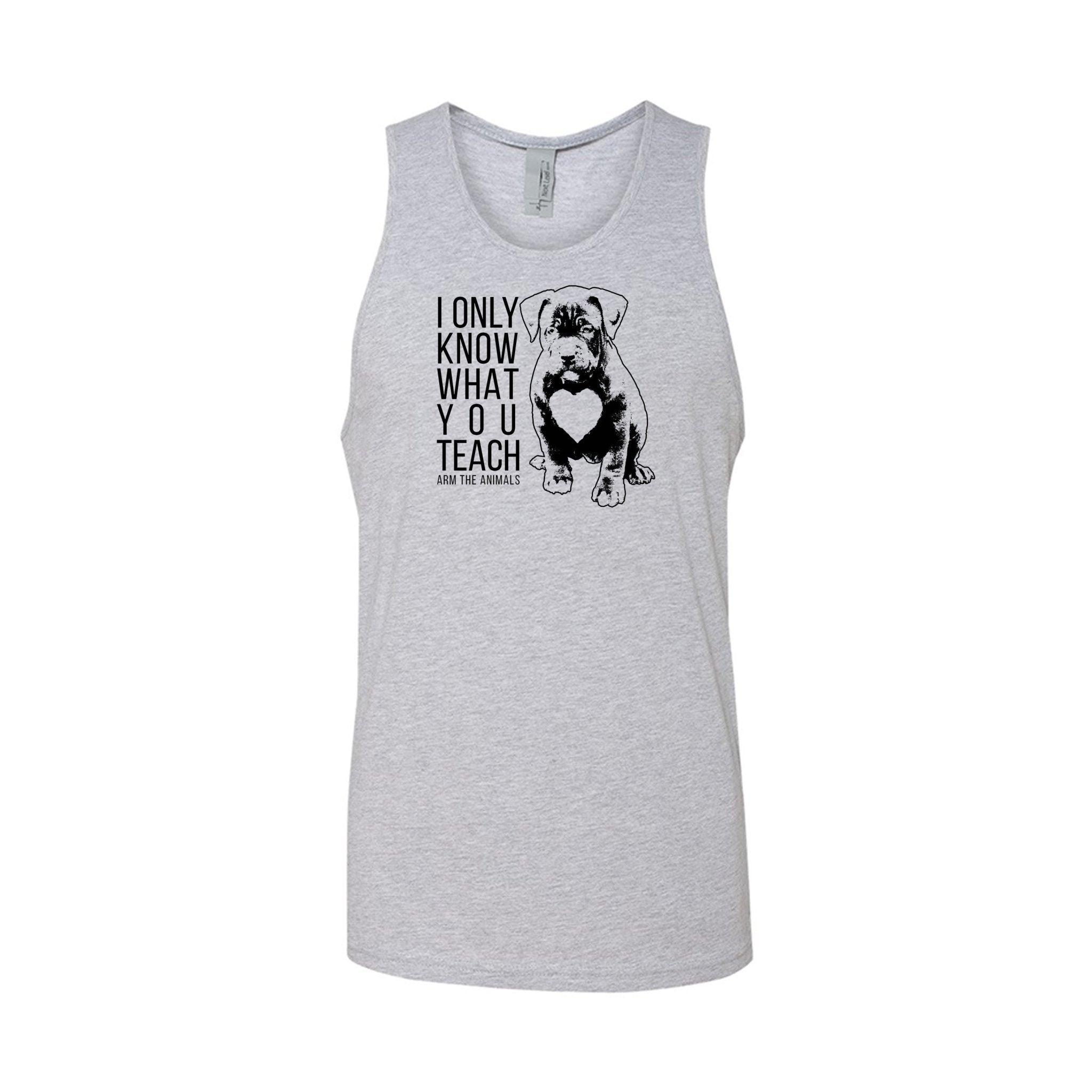 Men's | What You Teach | Tank Top - Arm The Animals Clothing LLC