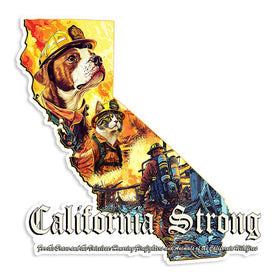 Stickers | California Strong | Die Cut Sticker - Arm The Animals Clothing LLC