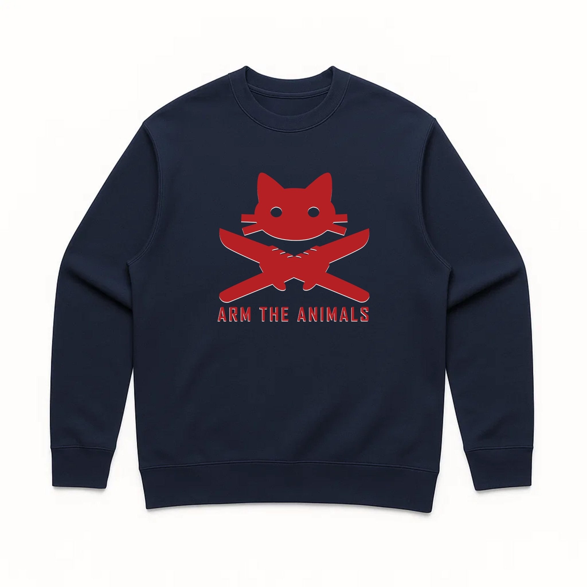 Unisex | 9 Lives 2 Lose | Crewneck Sweatshirt - Arm The Animals Clothing LLC